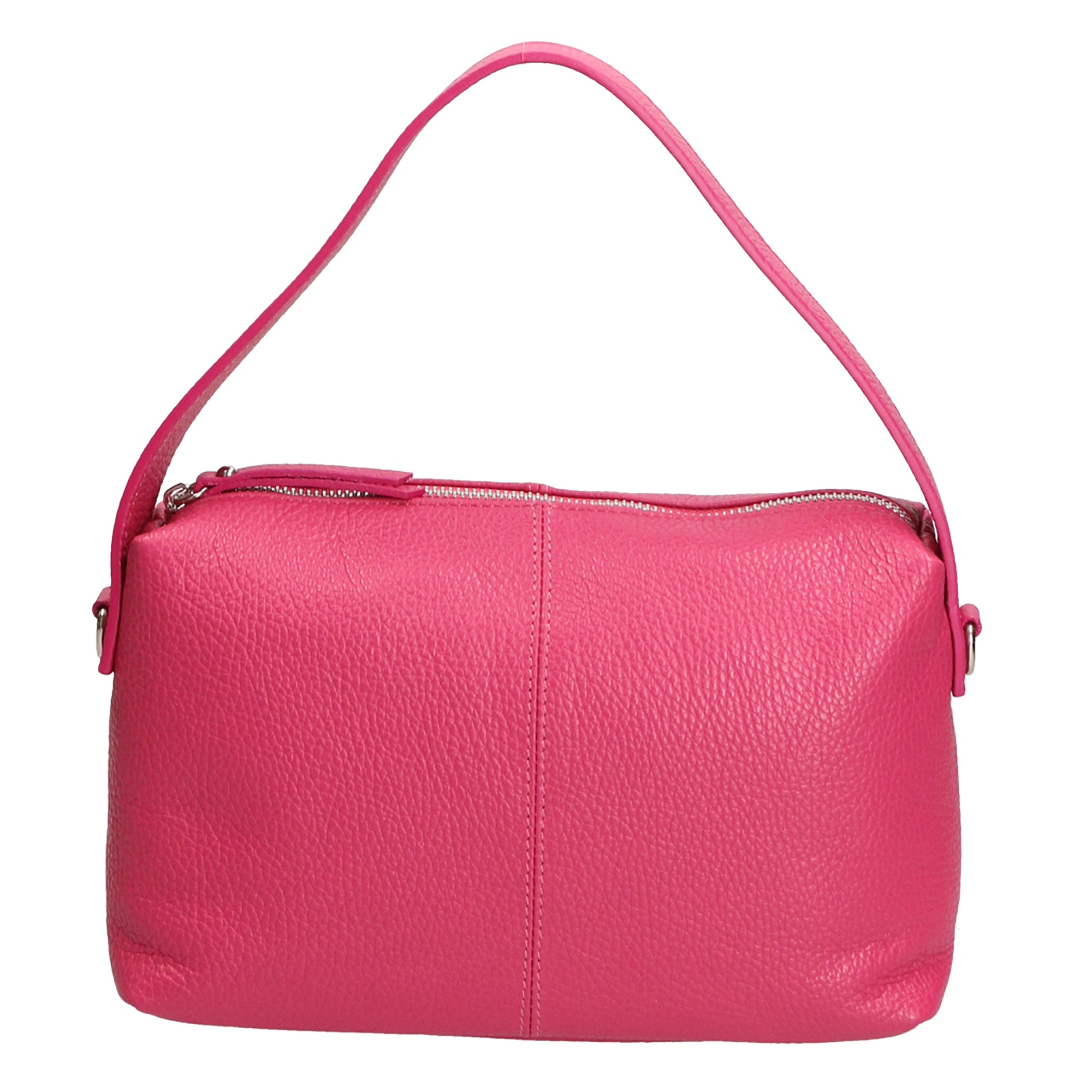 Damenhandtasche aus echtem Leder, hergestellt in Italien, 29 x 23 x 17 cm