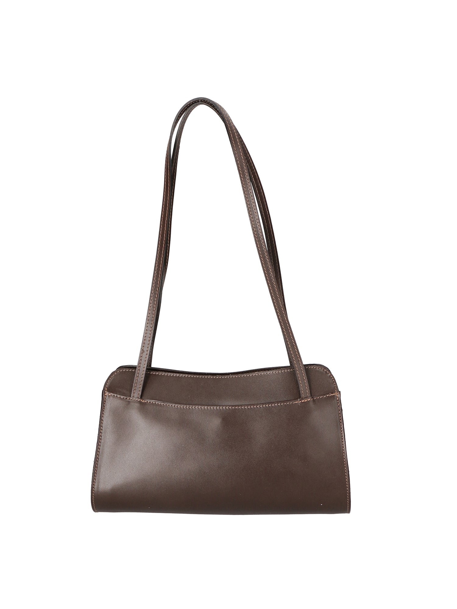 Edera Chic Borsa a spalla da donna Vera pelle 9120-TMORO DARK BROWN Chiara Ferretti
