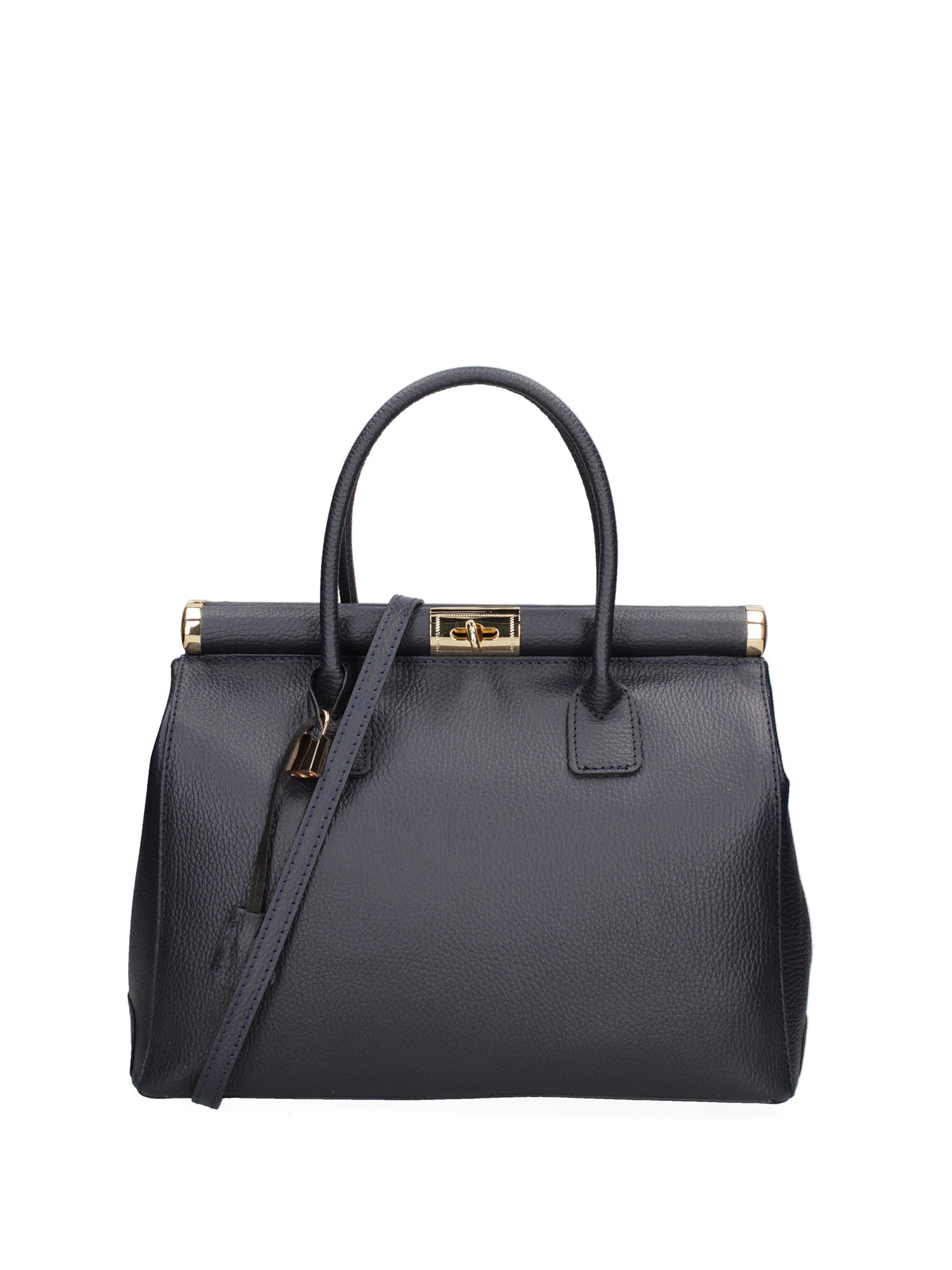 Aleria Borsa a mano da donna Vera pelle 8005-D26 BLU NAVY Chiara Ferretti