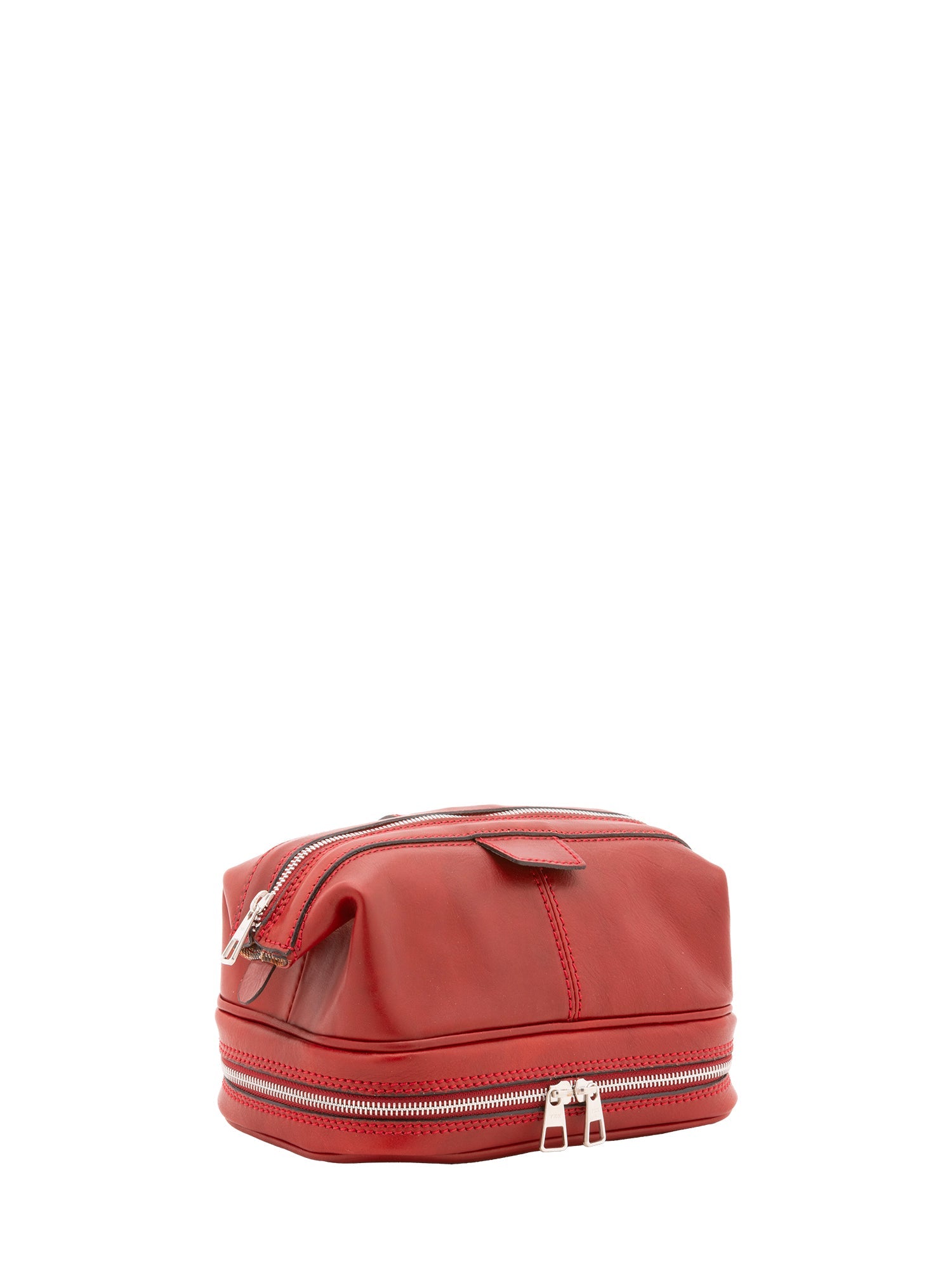Pochette unisex in vera pelle Made in Italy 4424-ROSSO Alessia Firenze