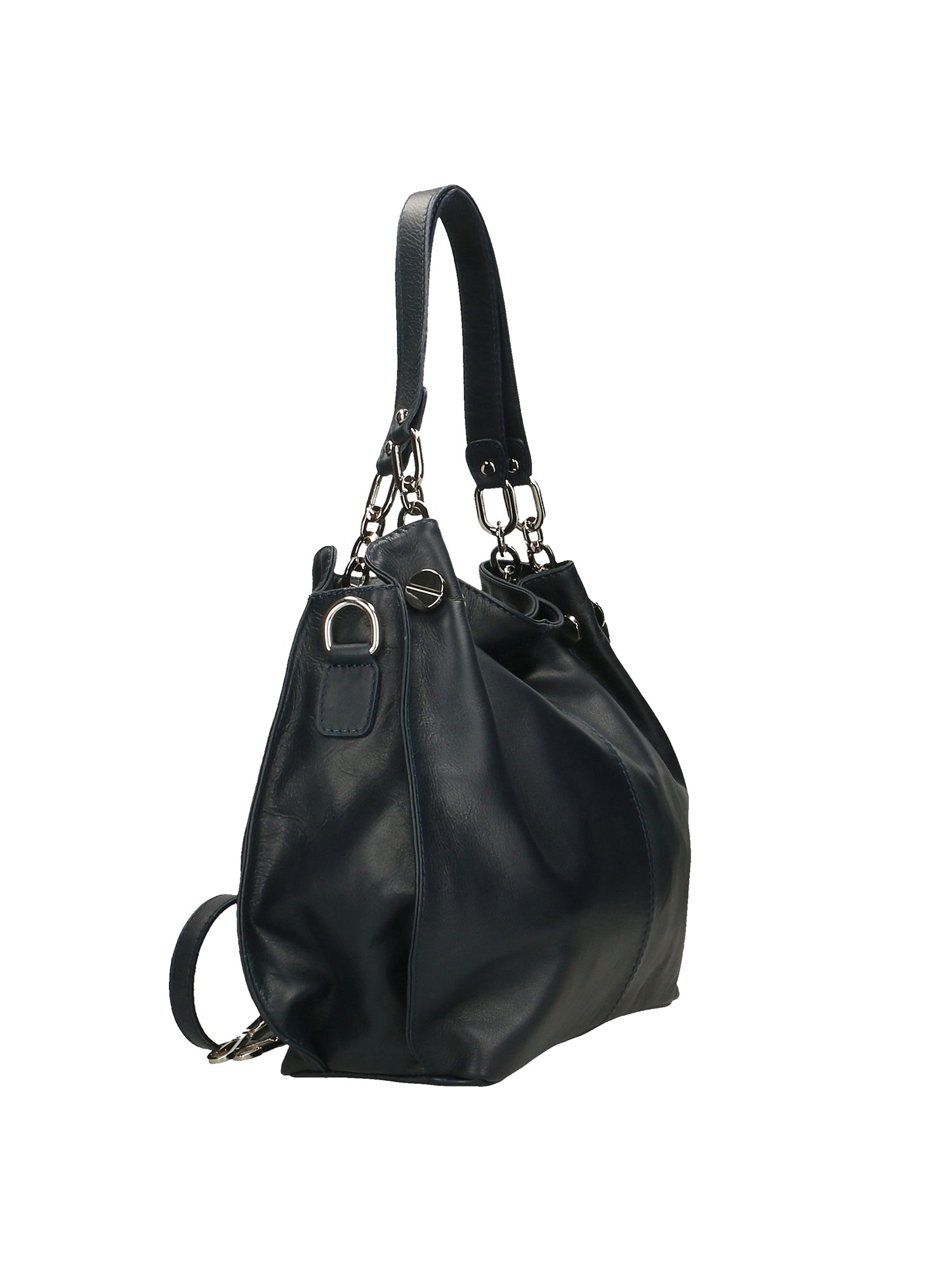 Ereba Borsa a mano da donna Made in Italy 100% pelle 3305-S24 BLU JEANS Chiara Ferretti