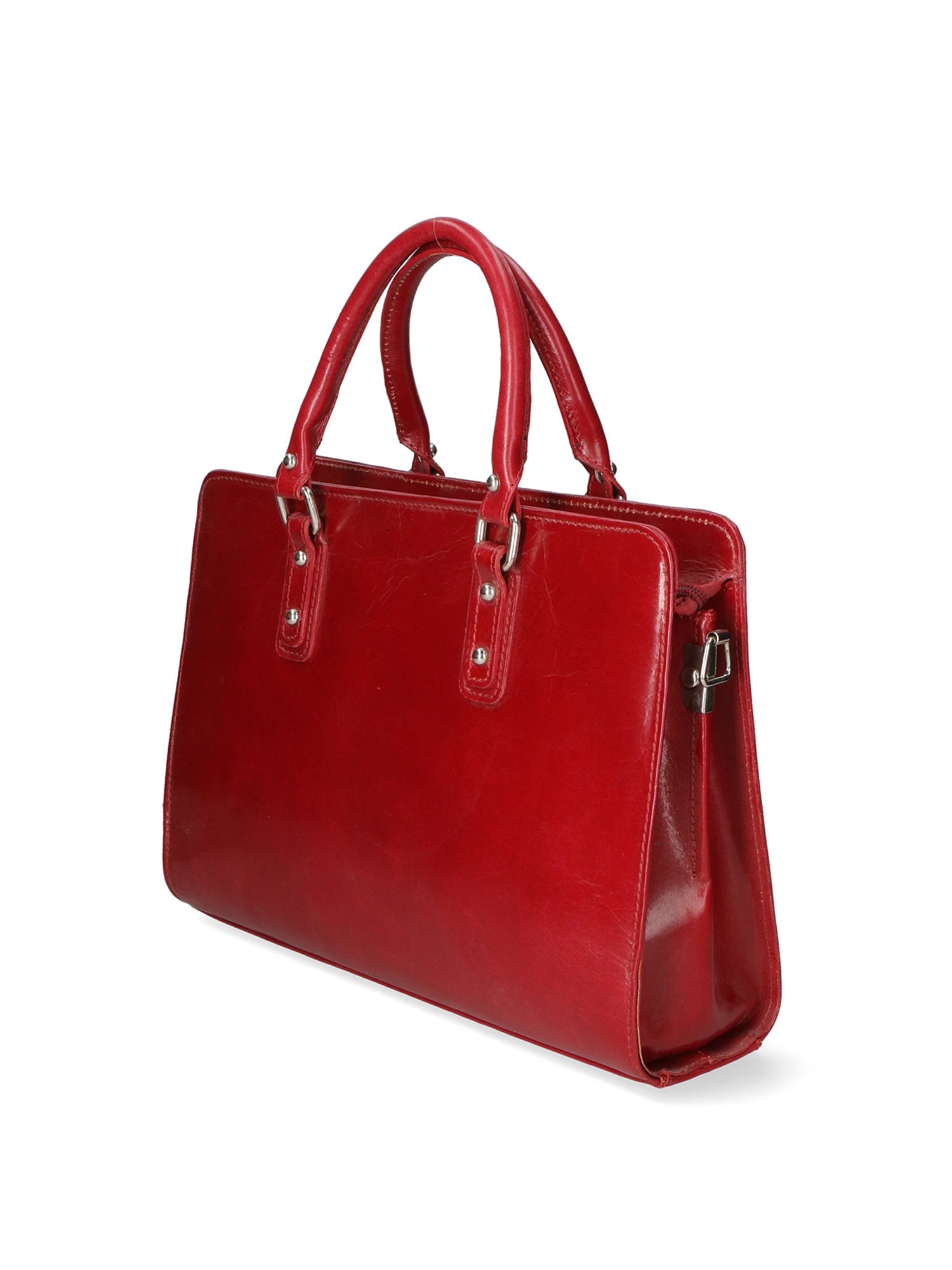 Fabrizia Borsa a mano da donna Vera pelle 9047-ROSSO RED Chiara Ferretti