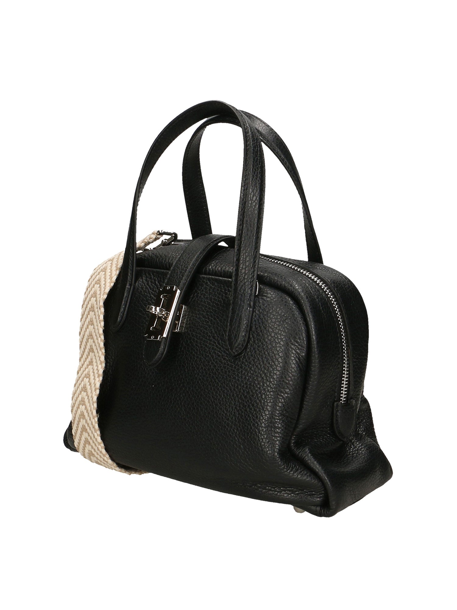 Orietta Borsa a mano da donna Vera pelle 01669-D28 NERO BLACK Chiara Ferretti