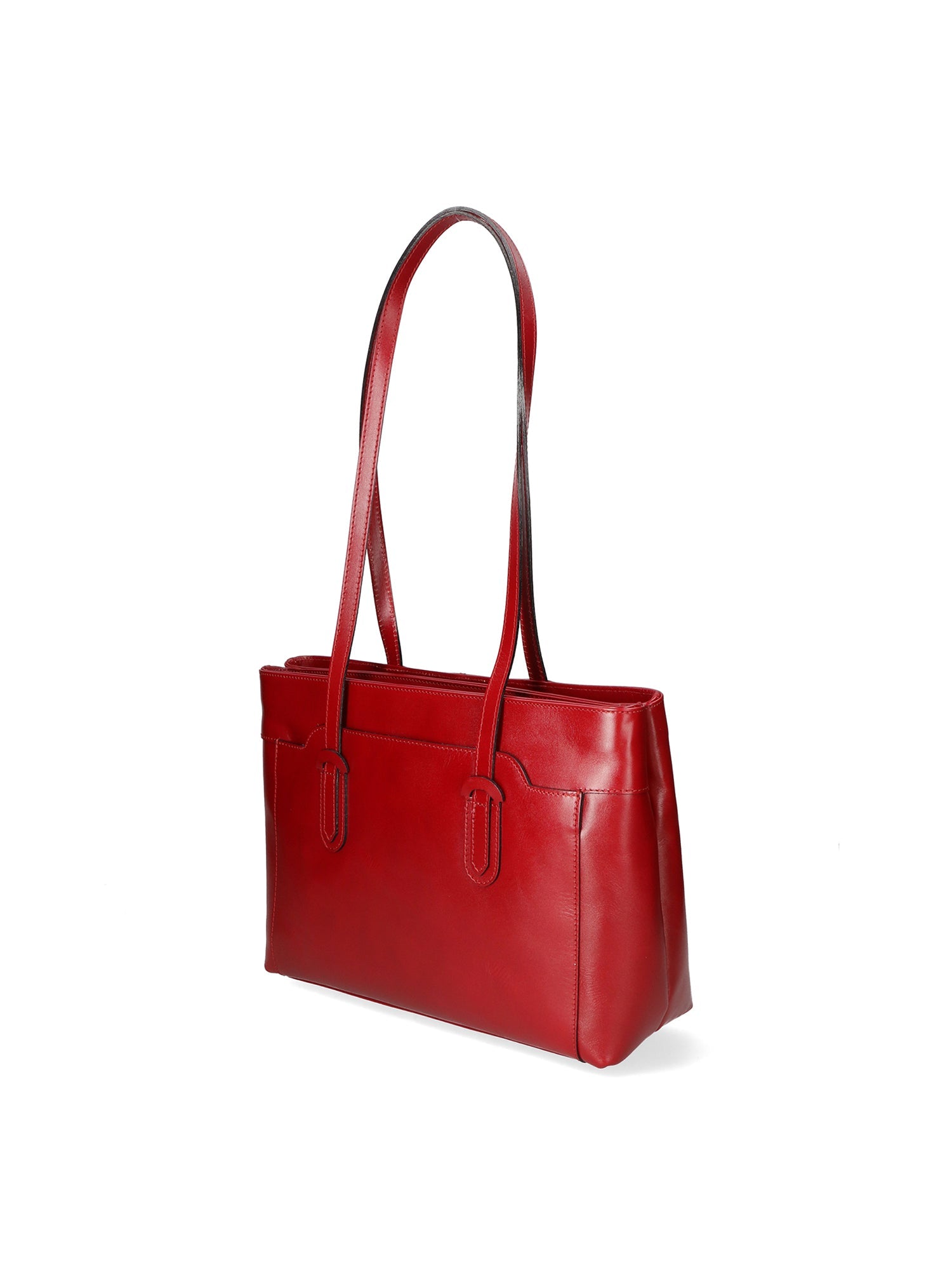 Flora Borsa a spalla da donna Vera pelle 9118-ROSSO RED Chiara Ferretti