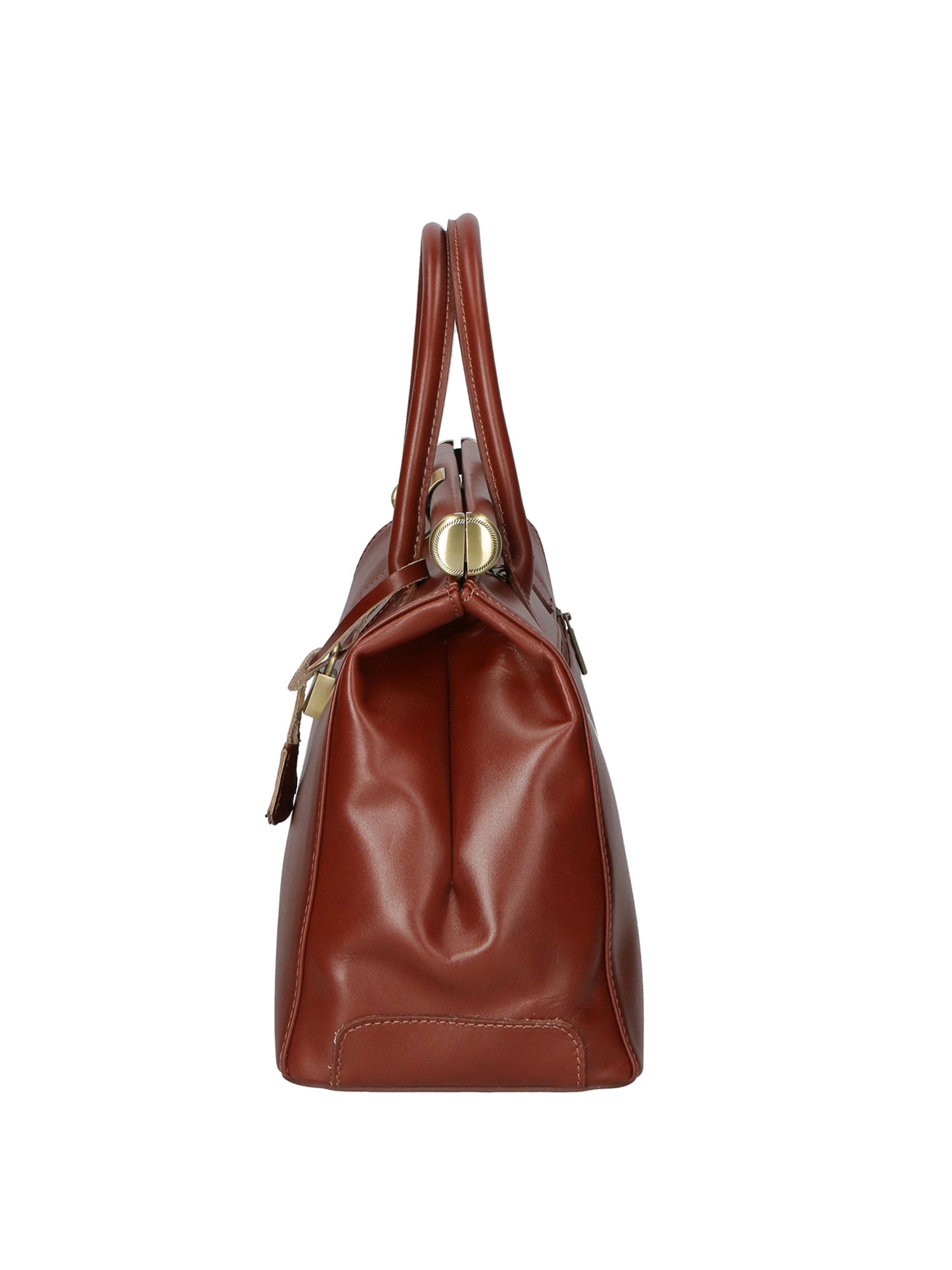 Federica Borsa a mano da donna Vera pelle 9106-MARRONE BROWN Chiara Ferretti