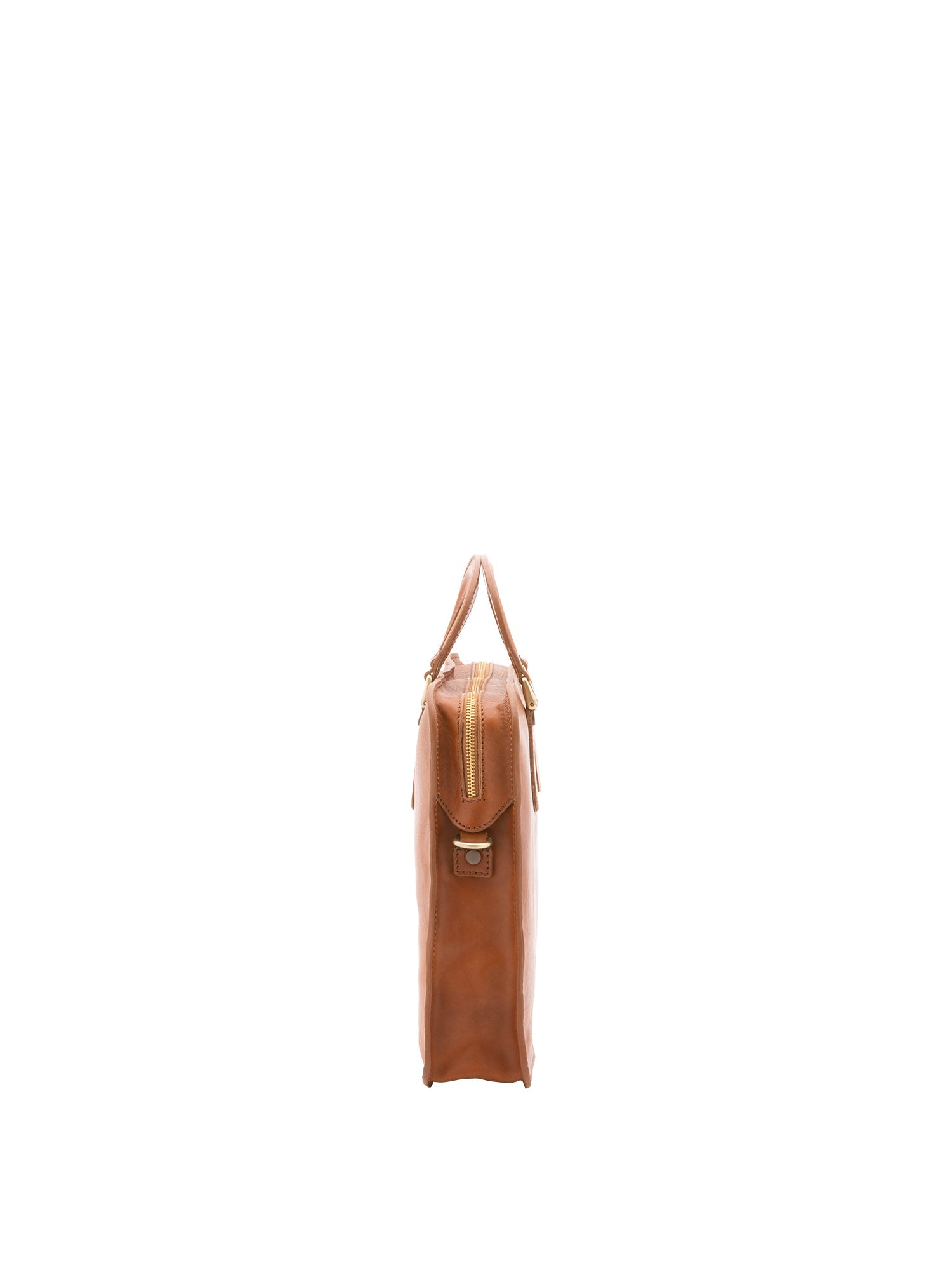 Borsa a mano unisex in vera pelle Made in Italy 4410-MIELE Alessia Firenze