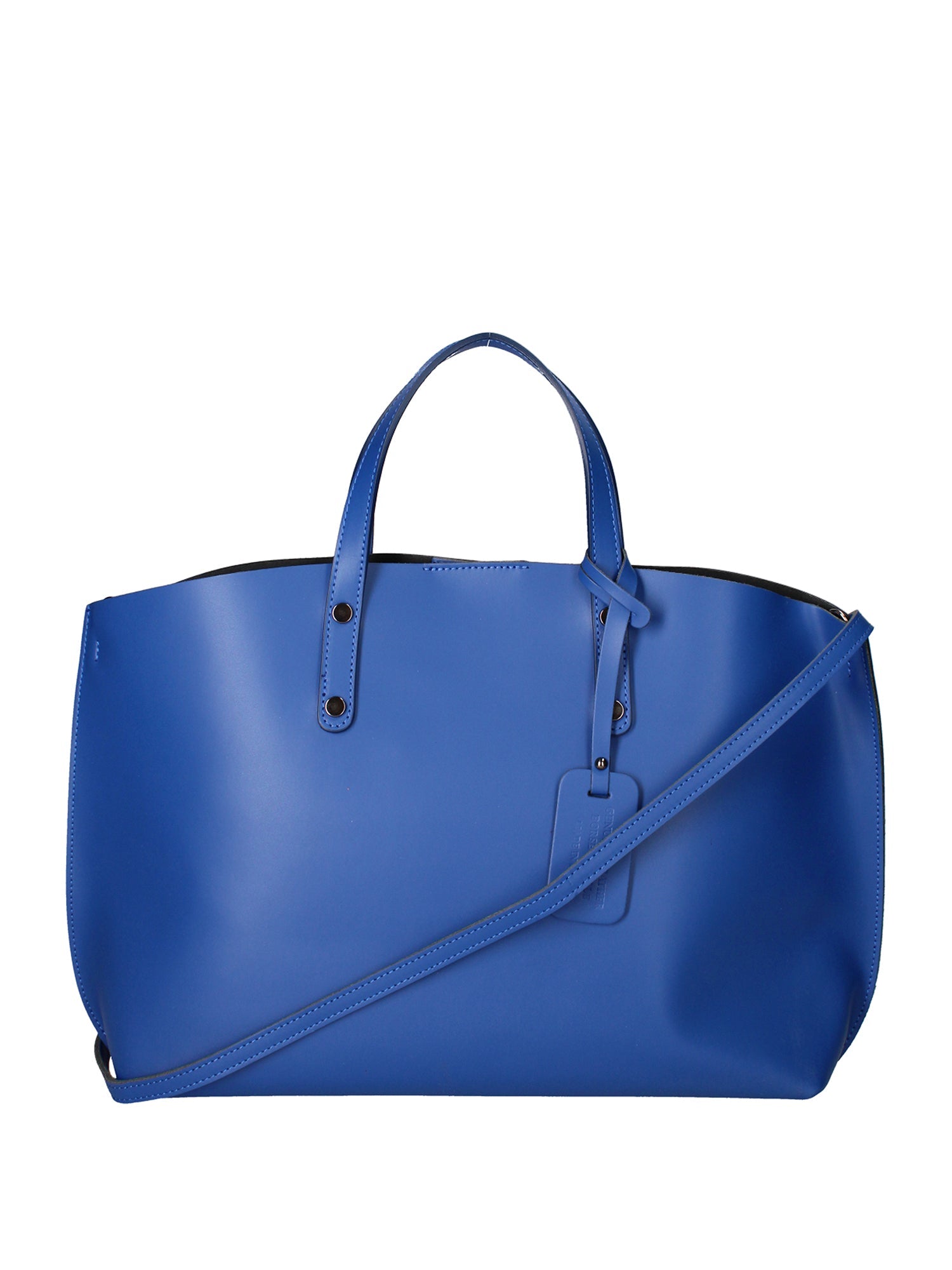 Damen-Schultertasche aus echtem Leder, hergestellt in Italien, 48 x 31 x 11 cm