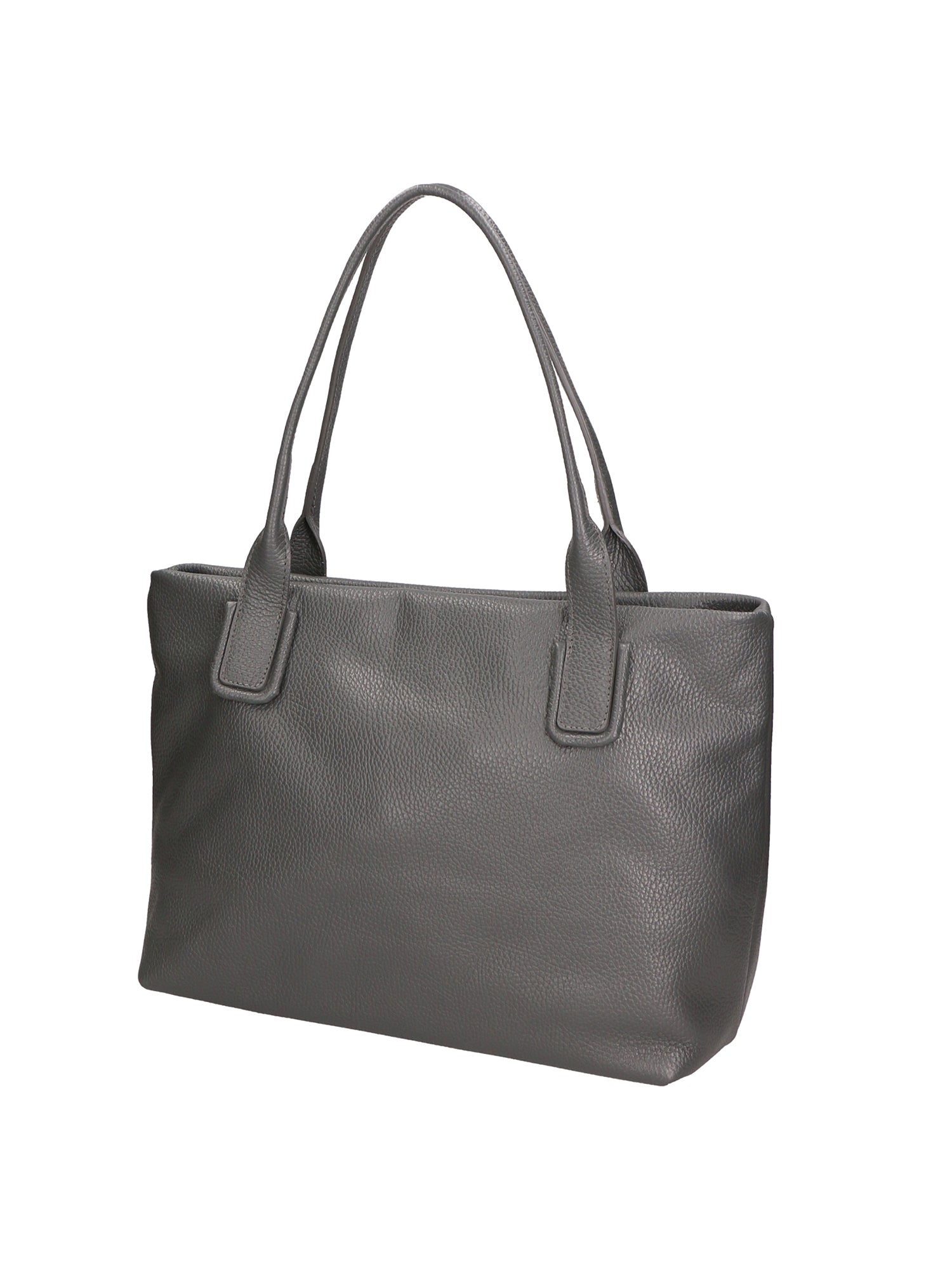 Lorena Borsa a spalla da donna Vera pelle 06506-D27 GRIGIO SCURO Chiara Ferretti