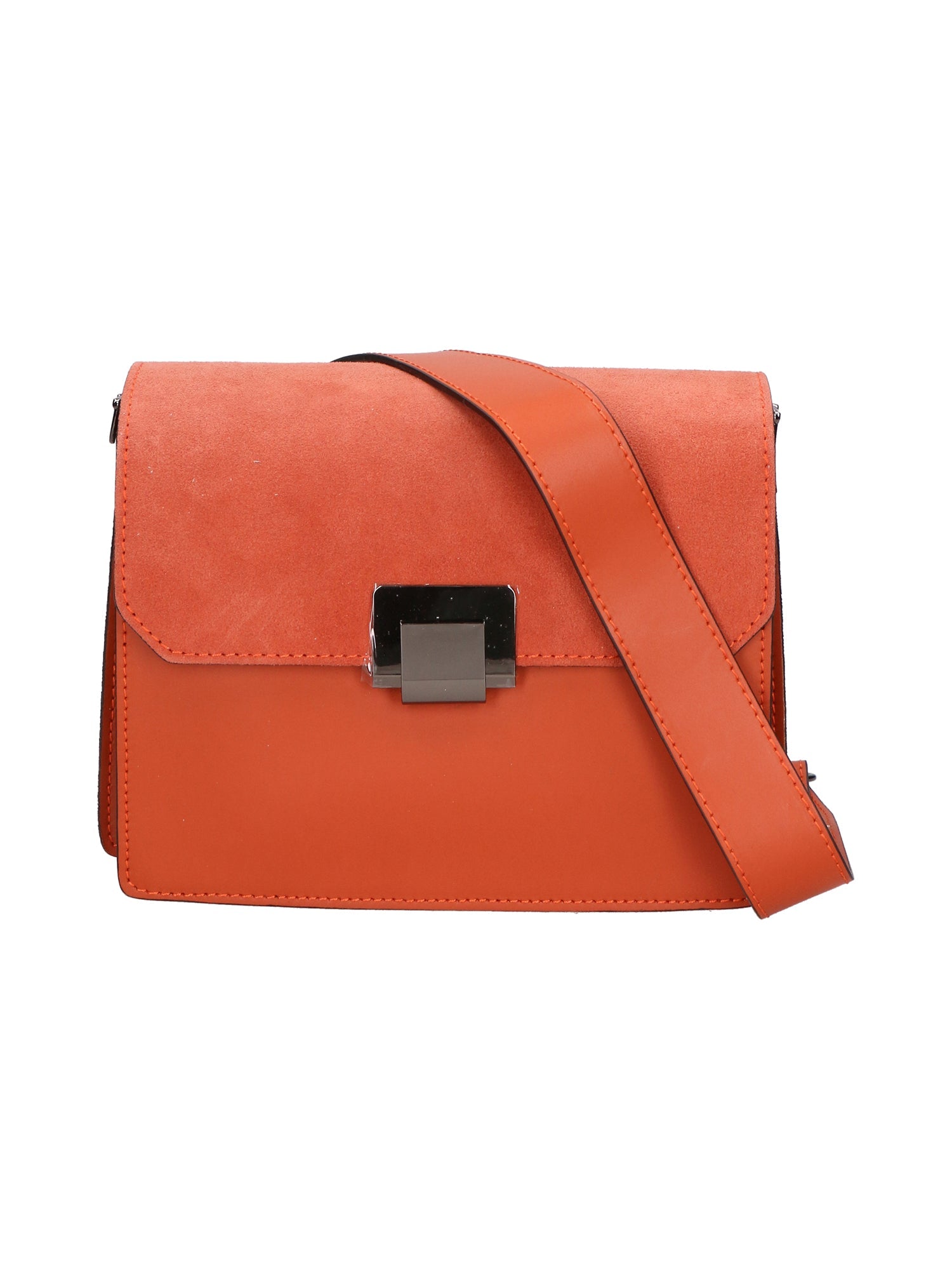 Palmira Borsa a spalla da donna Vera pelle 556014-ARANCIO ORANGE Chiara Ferretti
