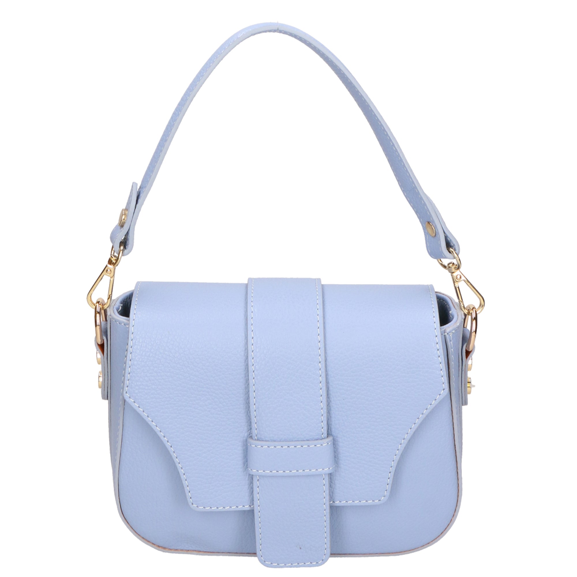 Ileana Borsa a spalla da donna Vera pelle 06282-D220 AZZURRO Chiara Ferretti