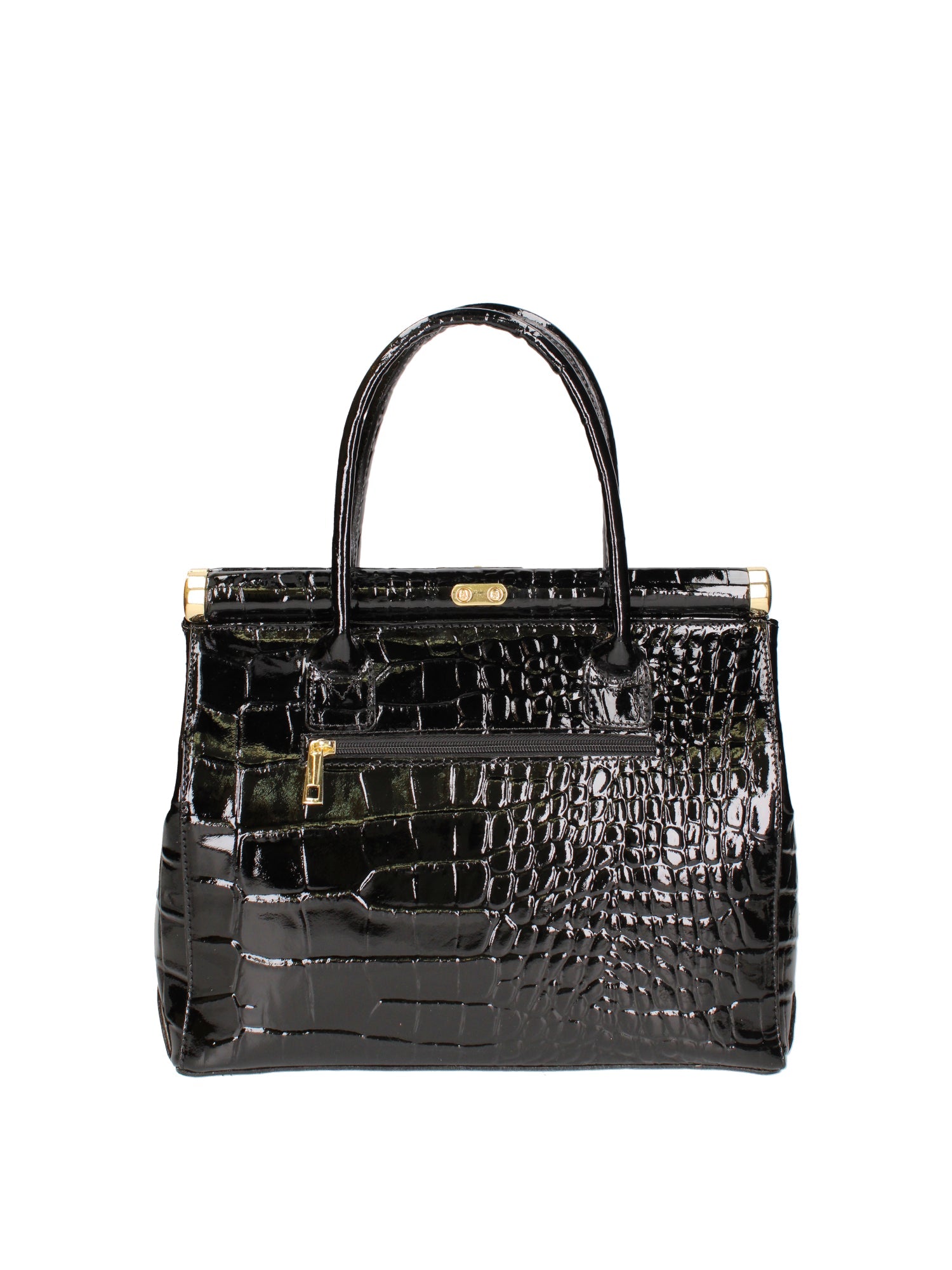 Delfina Borsa a mano da donna Vera pelle 7742-C28 NERO Chiara Ferretti