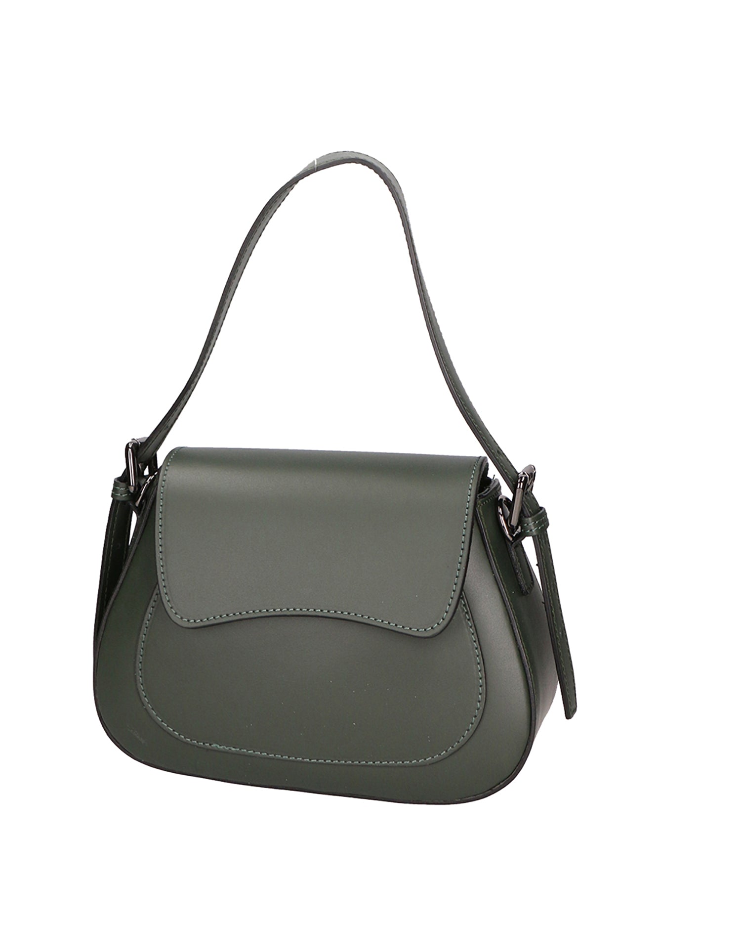 Valda Borsa a mano da donna Vera pelle 06523-L135 VERDE MILITARE Chiara Ferretti