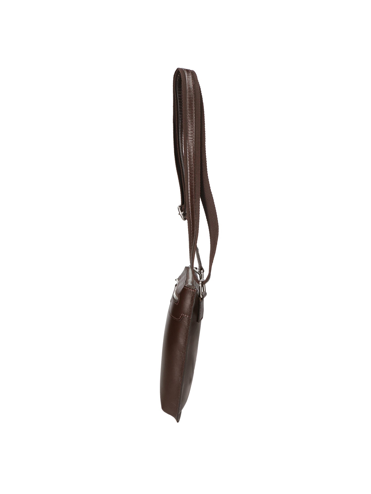 Flaviana Borsa a tracolla unisex Vera pelle 9117-TMORO DARK BROWN Chiara Ferretti