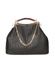 Miranda Borsa a spalla donna Vera pelle 03706-NERO BLACK Chiara Ferretti