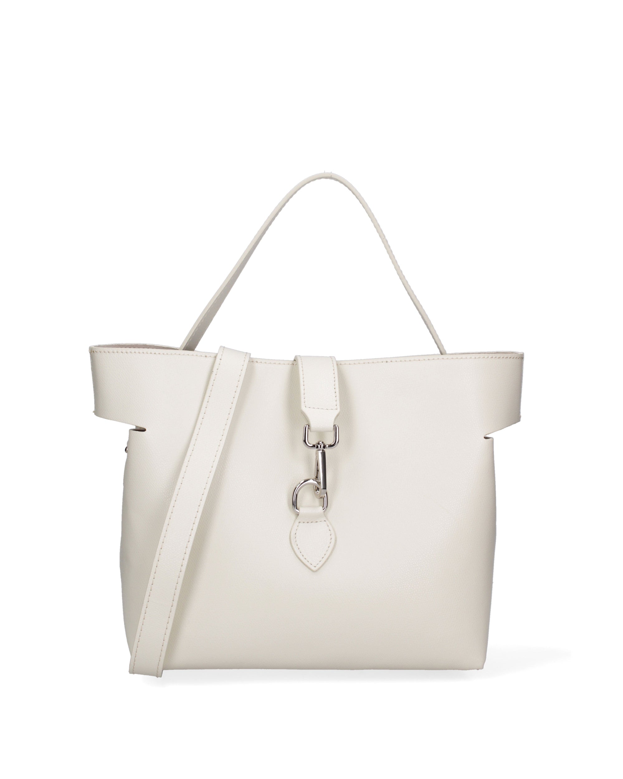 Liviana Borsa a mano da donna Vera pelle 07379-PL37 LATTE Chiara Ferretti