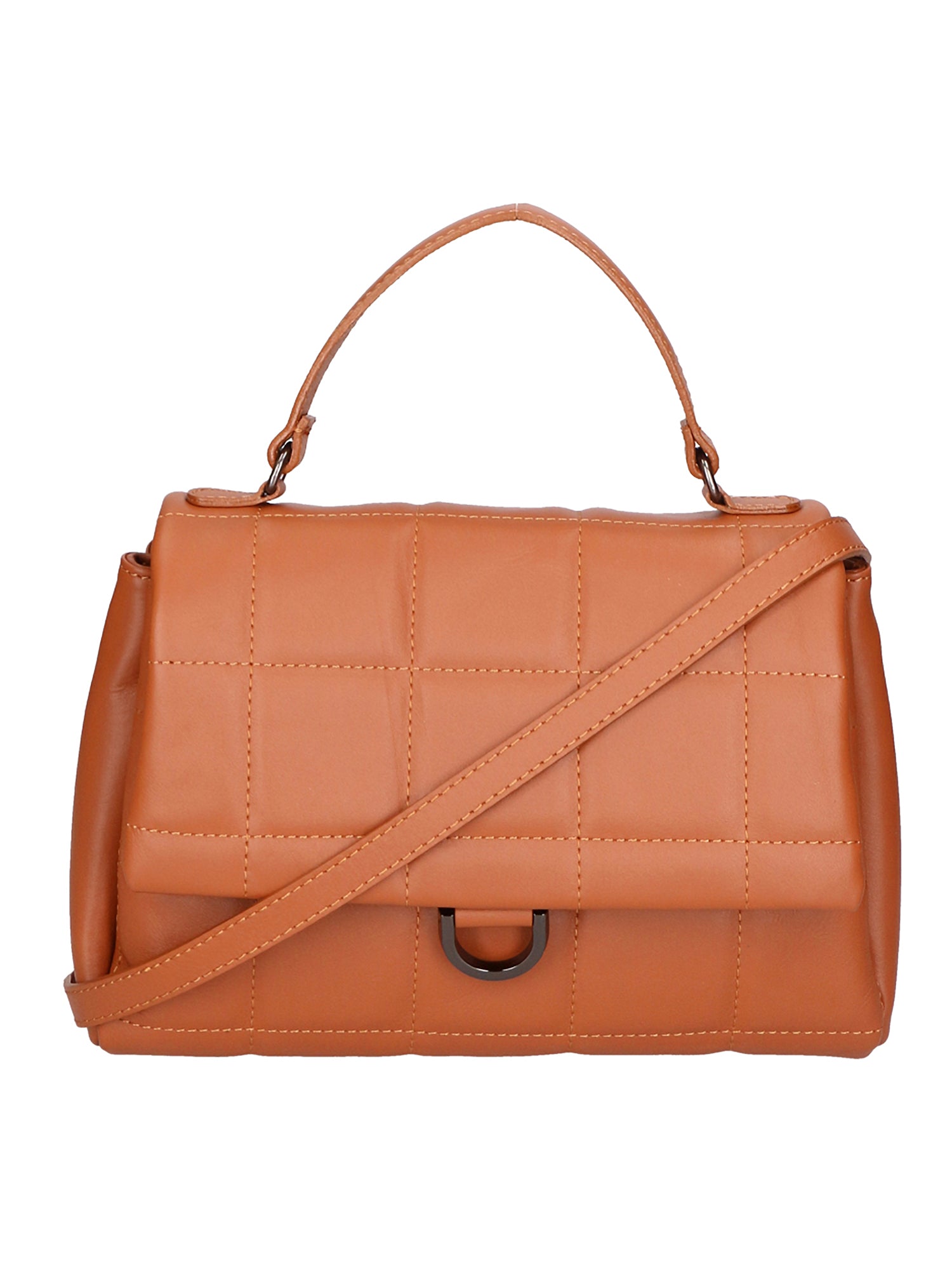 Purple Women's Handbag in Genuine Leather Made in Italy 17x28x7 cm
