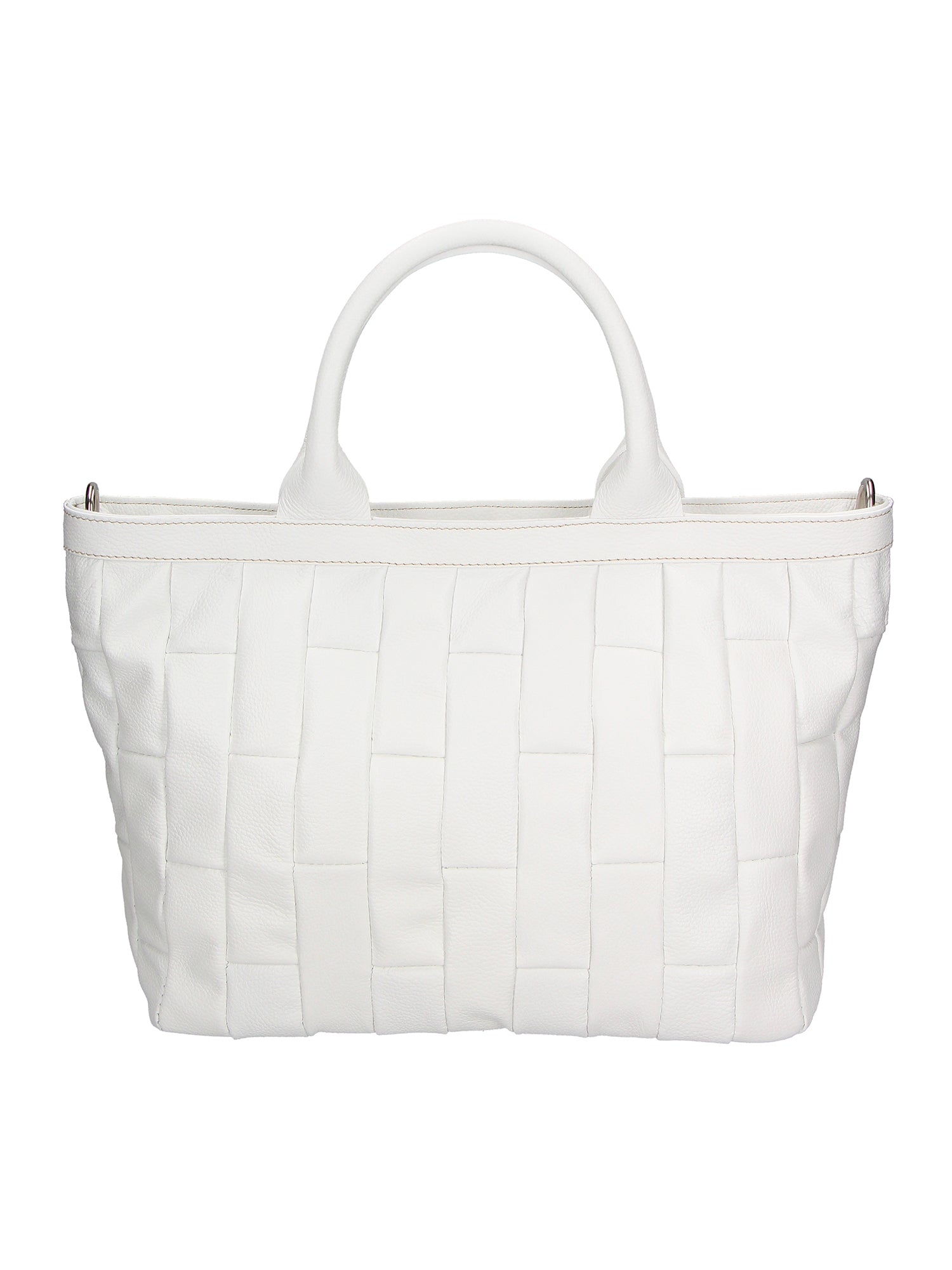 Ofelia Borsa a mano da donna Vera pelle SANEM 84-BIANCO Chiara Ferretti