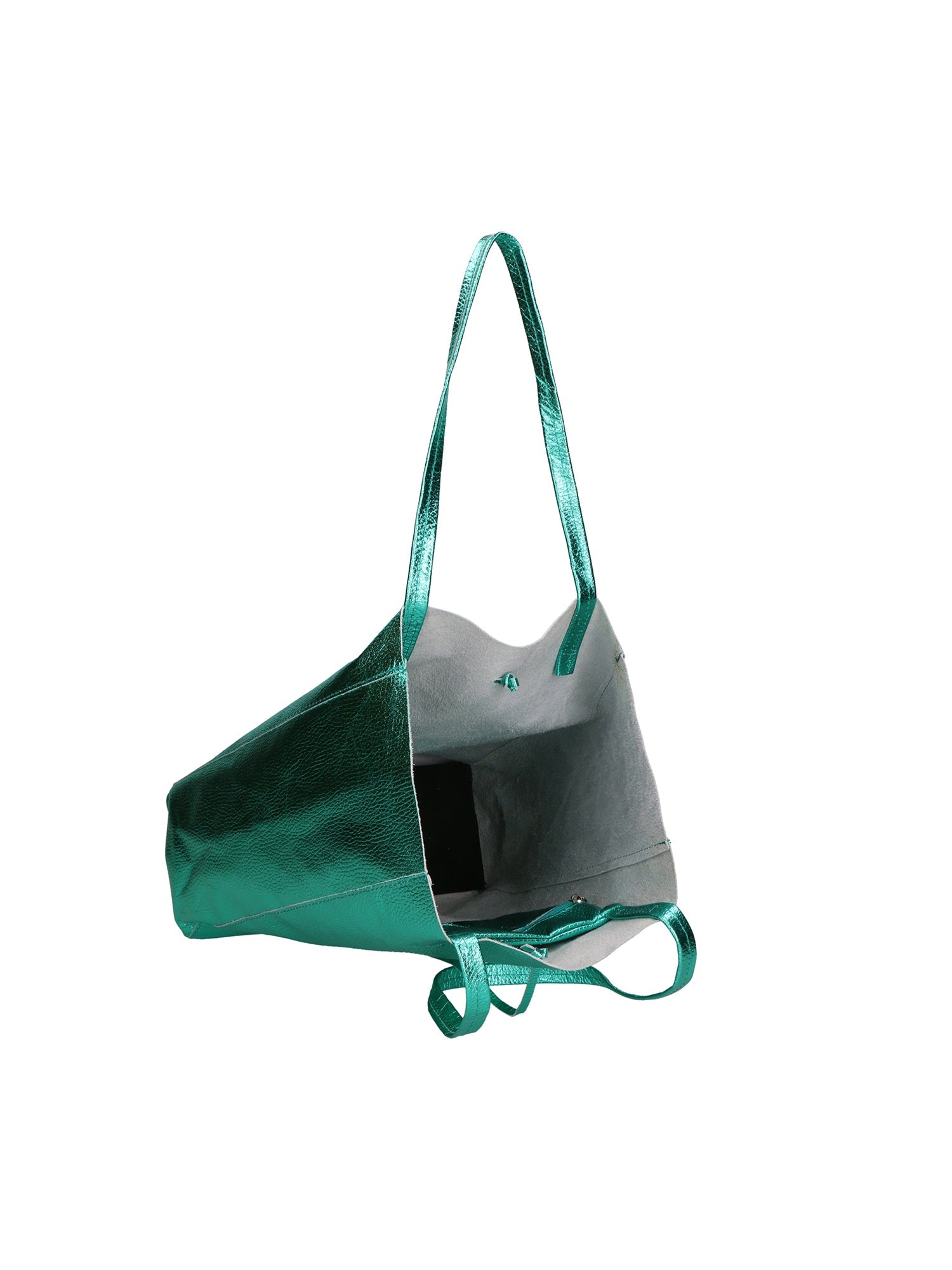 Genny Damen-Schultertasche aus echtem Leder, hergestellt in Italien, 36 x 40 x 11 cm