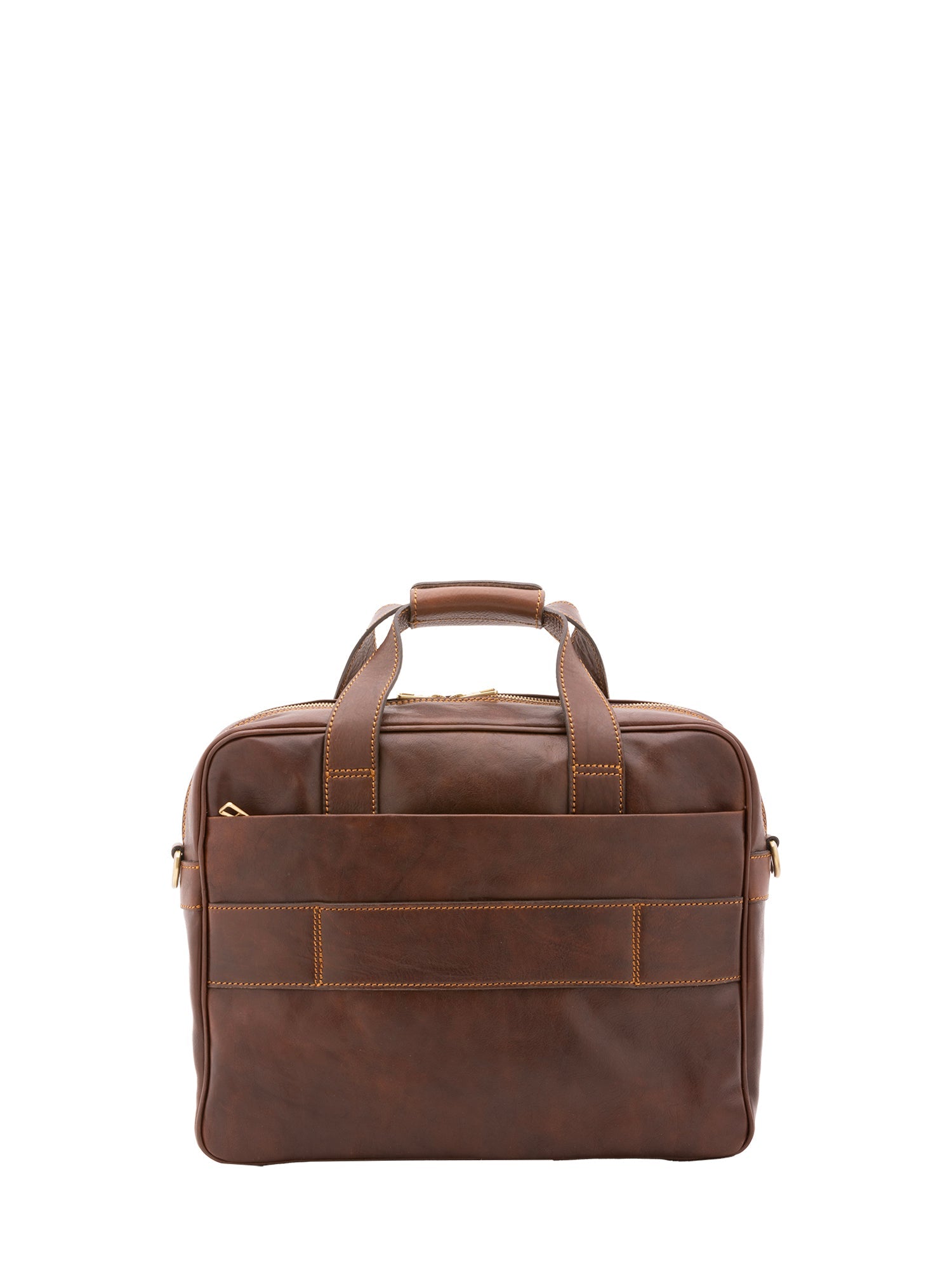 Borsa a mano unisex in vera pelle Made in Italy 4575-TESTA DI MORO Alessia Firenze
