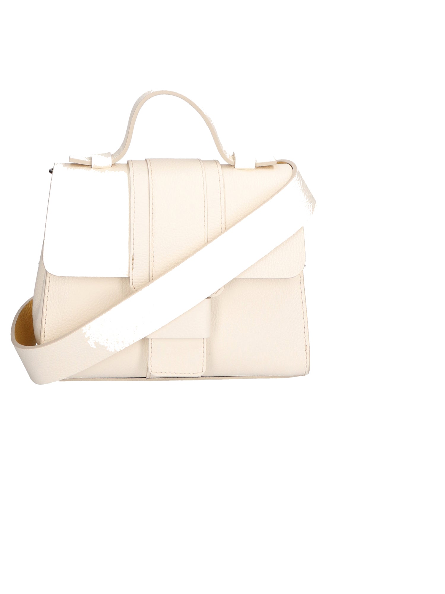 Gina Borsa a mano da donna Vera pelle 05926-D537 CREMINO + D564 GOLDEN Chiara Ferretti