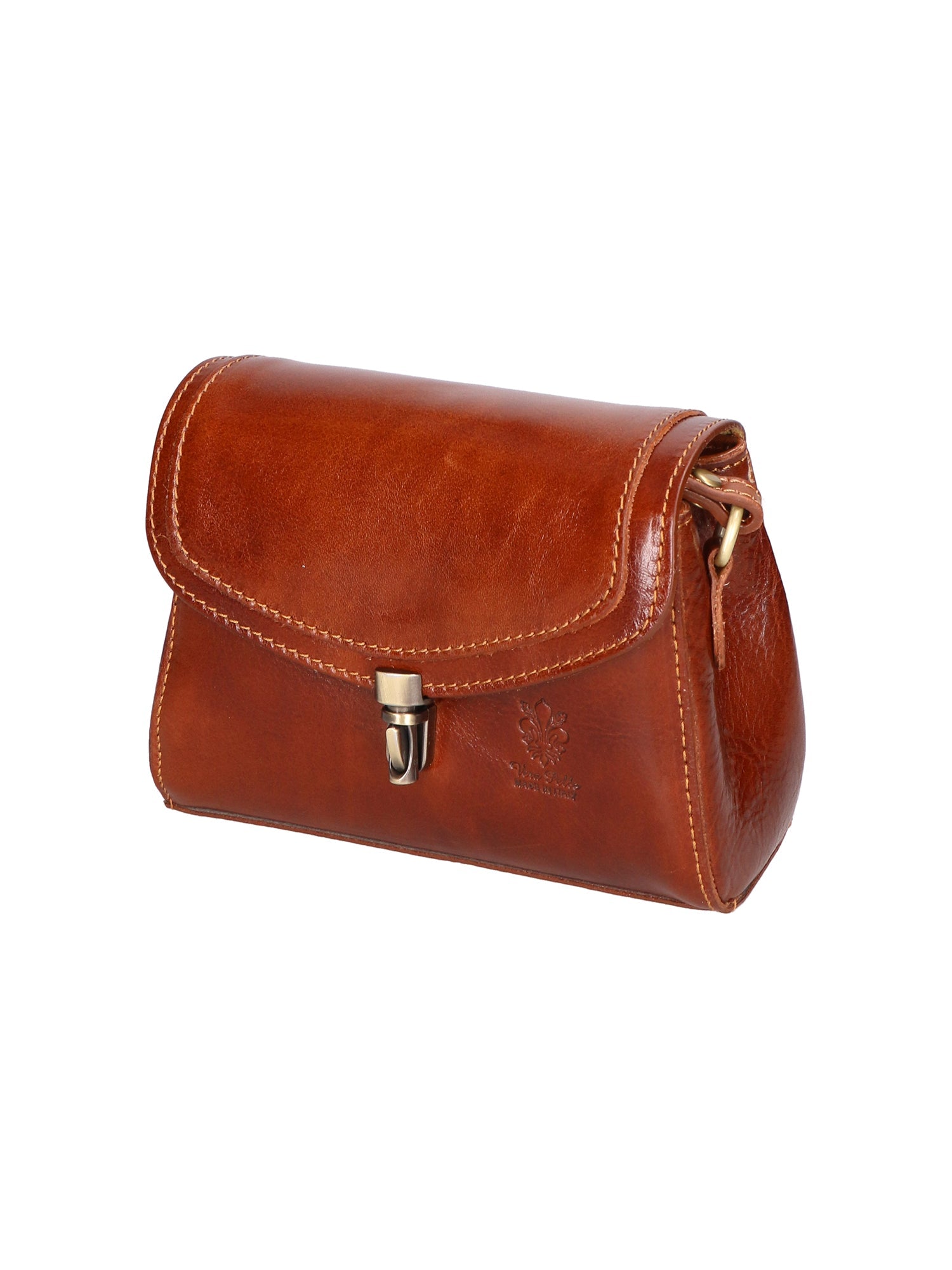 Faye Damen-Schultertasche aus echtem Leder, hergestellt in Italien, 18 x 13 x 5 cm