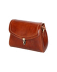 Faye Damen-Schultertasche aus echtem Leder, hergestellt in Italien, 18 x 13 x 5 cm