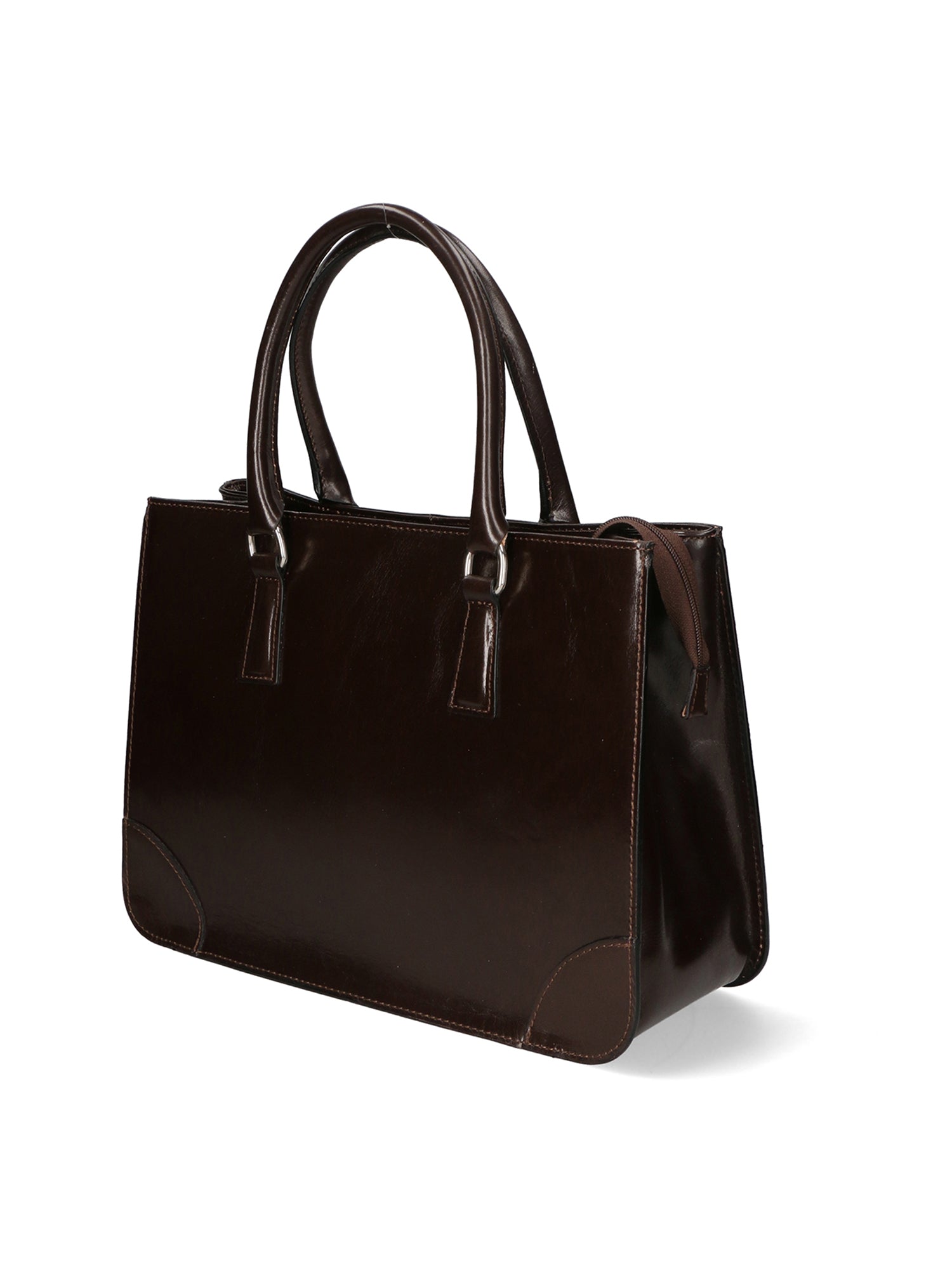 Fiorenza Borsa a mano da donna Vera pelle 9113-TMORO DARK BROWN Chiara Ferretti