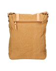 Milena Borsa a tracolla unisex Canvas e vera pelle ZG3009-CUOIO COGNAC Chiara Ferretti