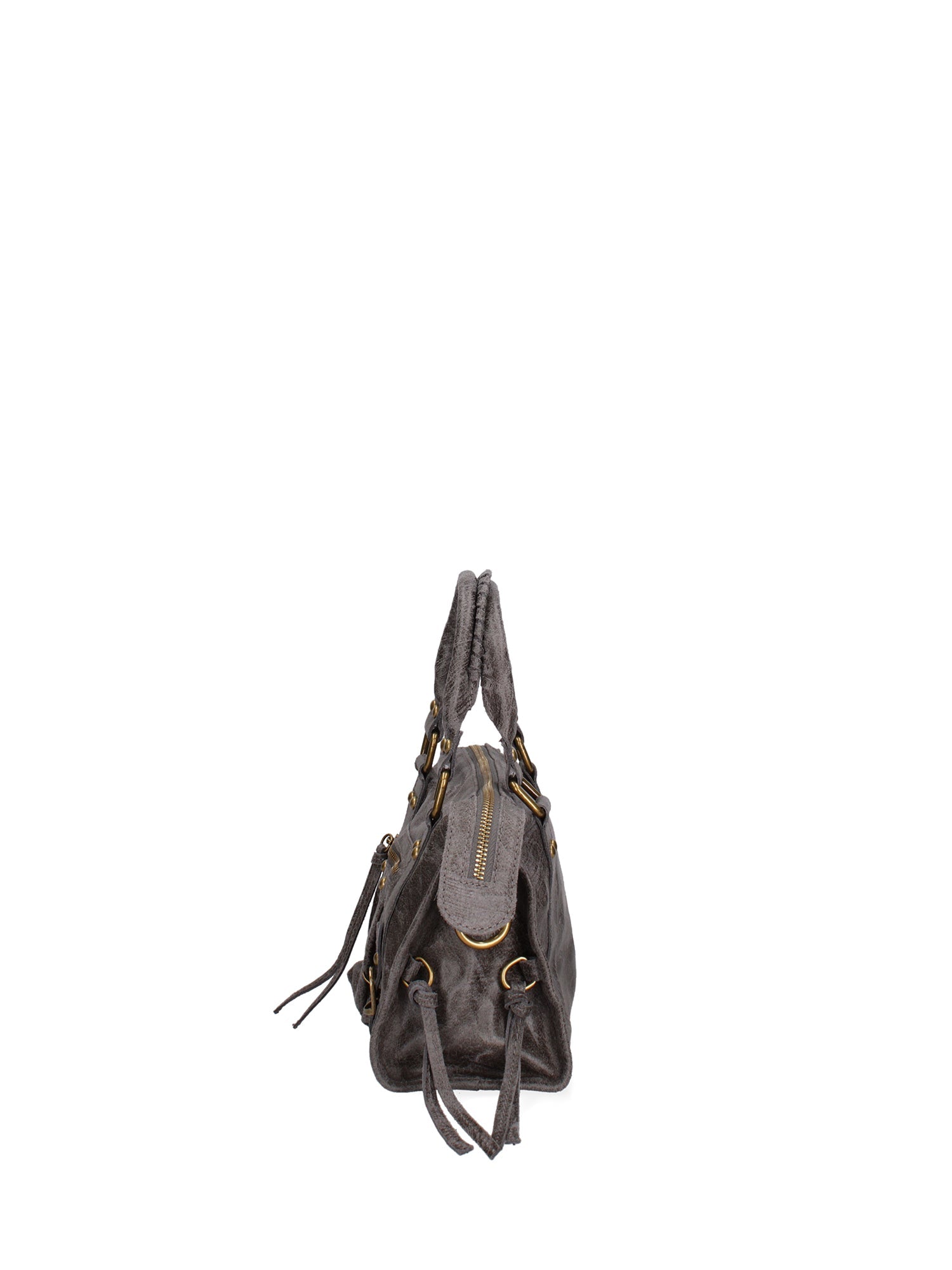 Erisia Borsa a spalla da donna Vera pelle 06091-042 GRIGIO SCURO Chiara Ferretti