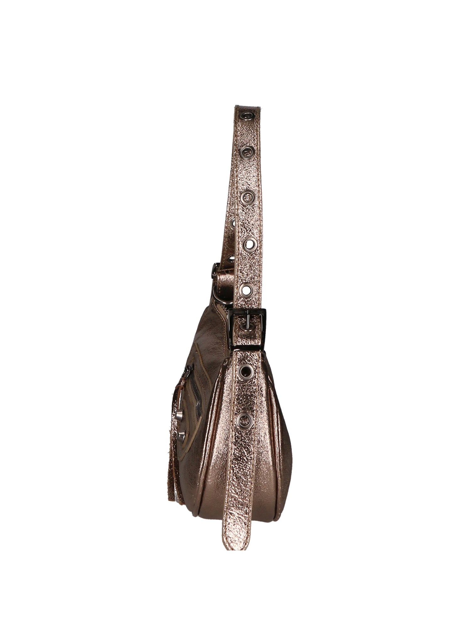 Gloria Damenhandtasche aus echtem Leder, hergestellt in Italien, 12 x 25 x 6 cm