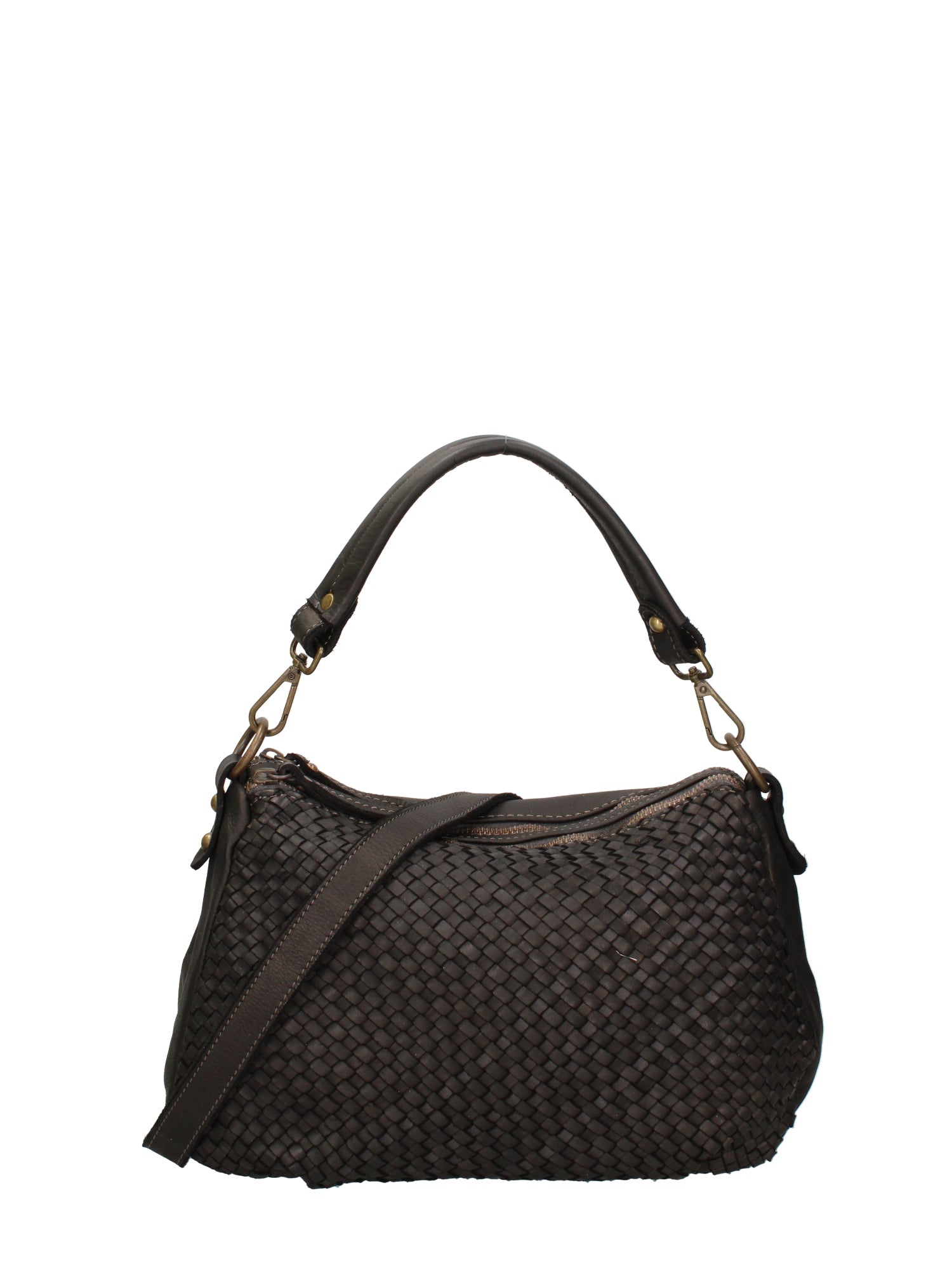 Novella Borsa a spalla da donna Vera pelle 7800-NERO Chiara Ferretti