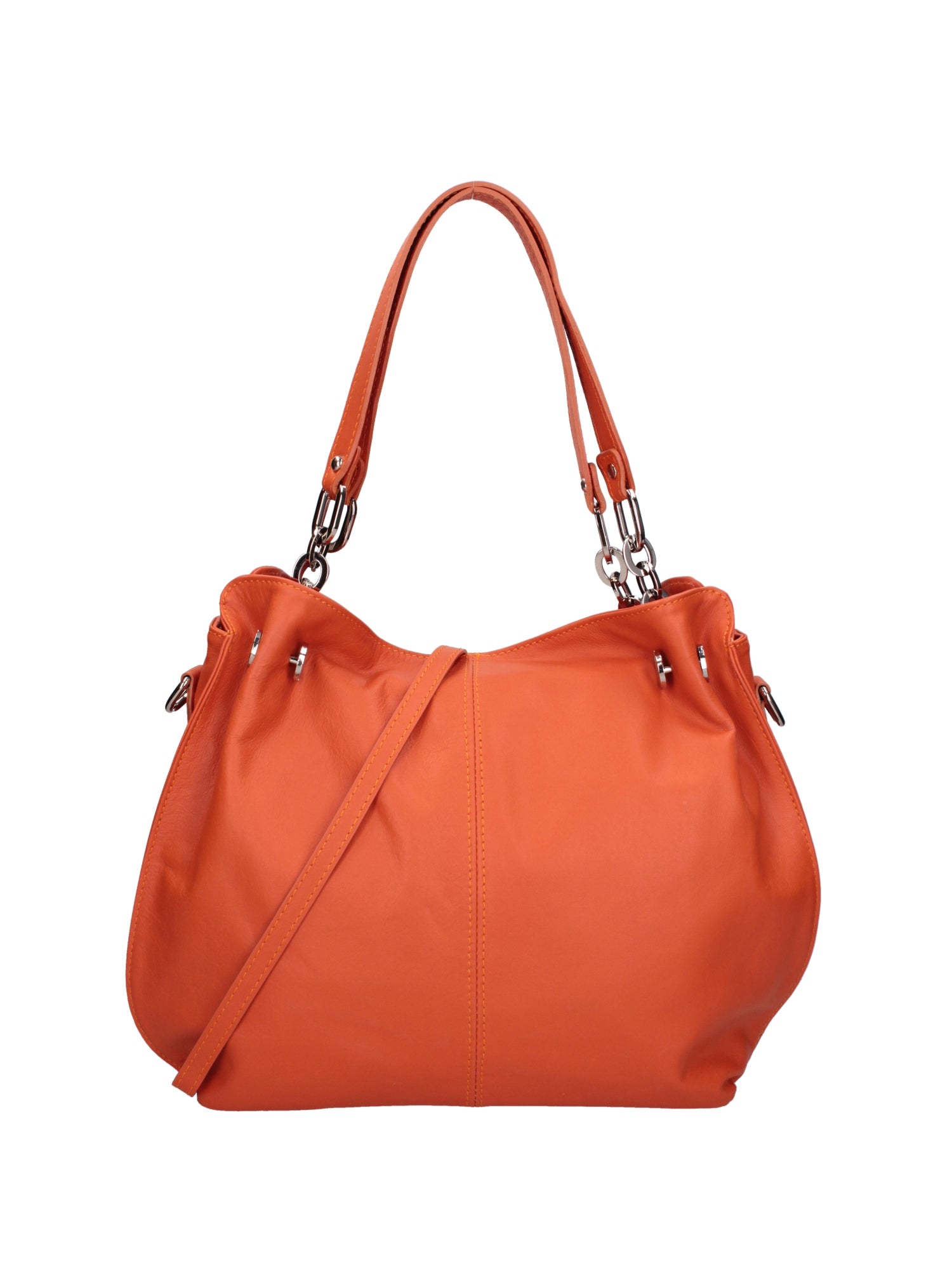 Ereba Borsa a mano da donna Made in Italy 100% pelle 3305-S29 ARANCIONE Chiara Ferretti