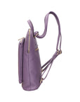 Vivenzia Damenrucksack aus echtem Leder, hergestellt in Italien, 23 x 29 x 6,5 cm
