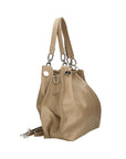 Ereba Borsa a mano da donna Made in Italy 100% pelle 3305-S05 TAUPE CHIARO Chiara Ferretti