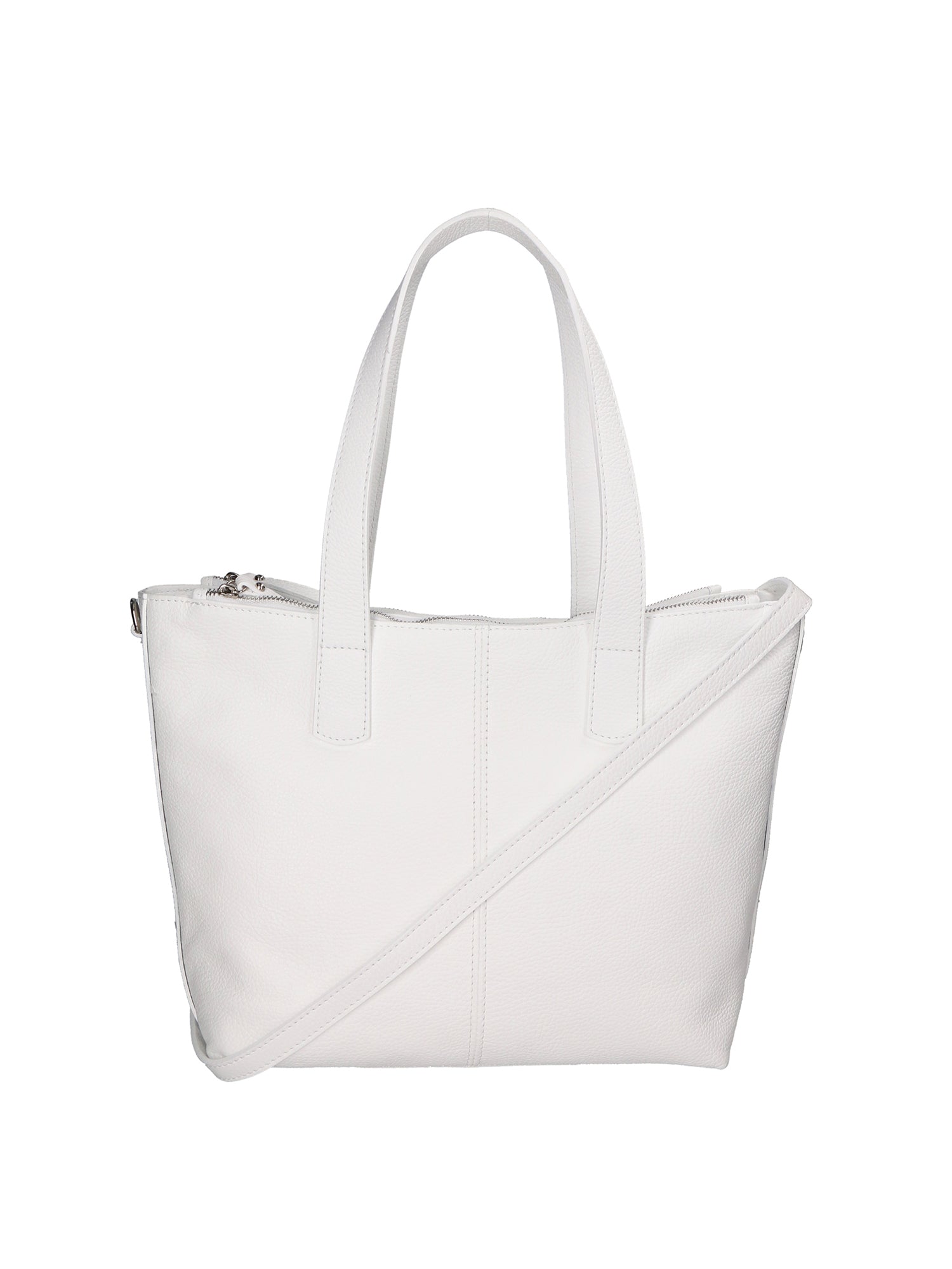 Gea Borsa a spalla da donna Vera pelle 05935-BIANCO WHITE Chiara Ferretti