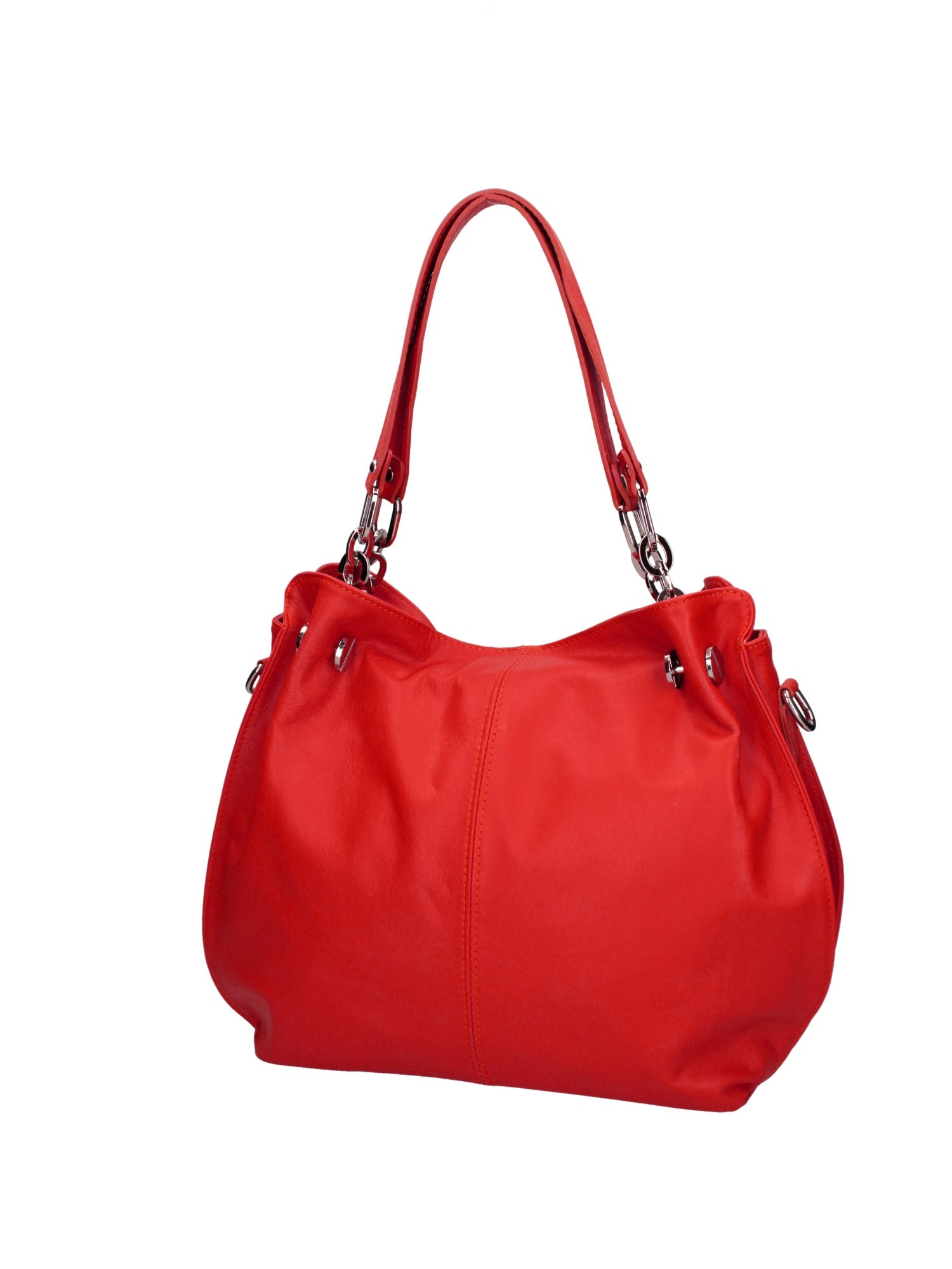 Ereba Borsa a mano da donna Made in Italy 100% pelle 3305-S58 ROSSO FUOCO Chiara Ferretti