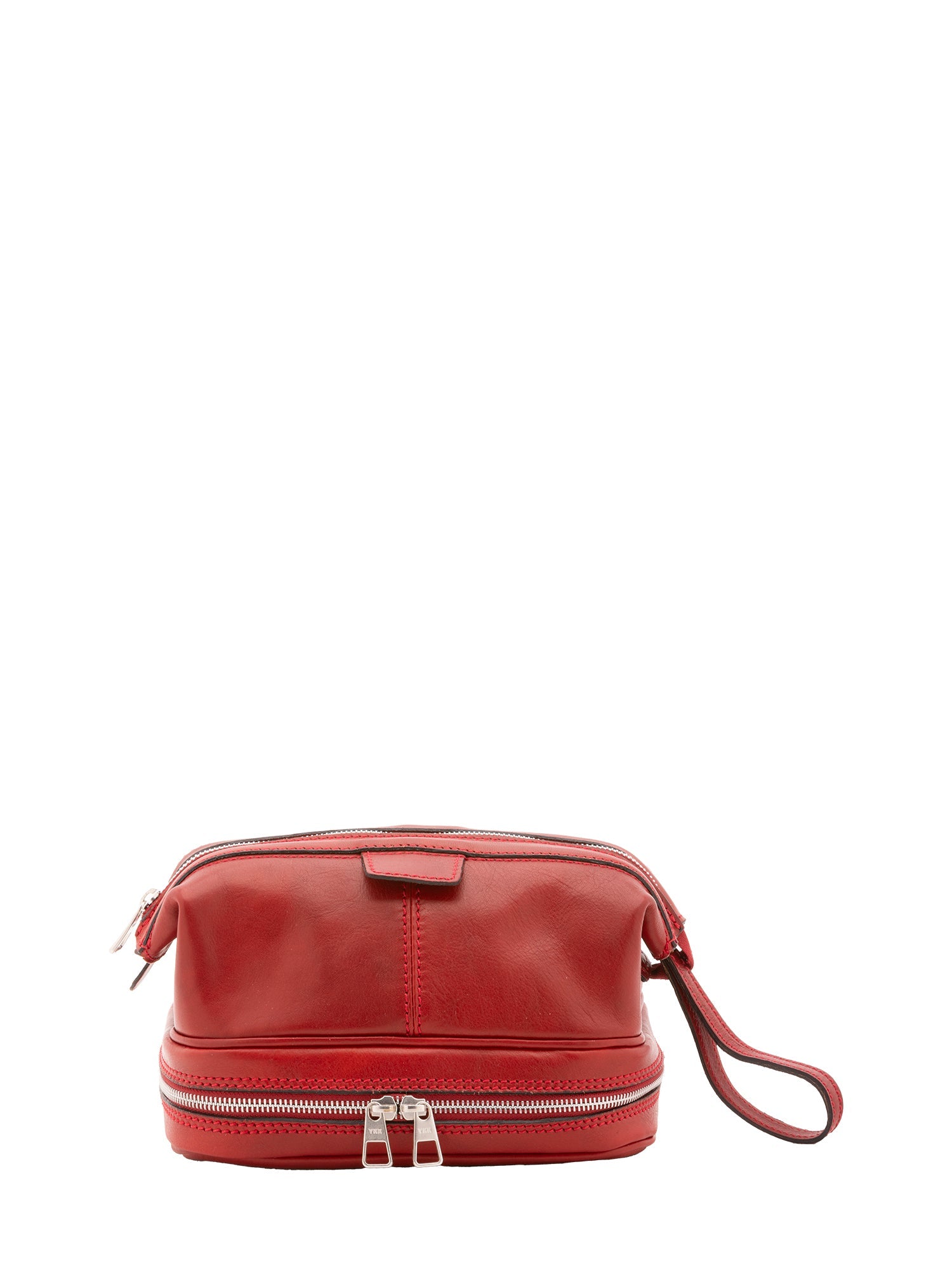 Pochette unisex in vera pelle Made in Italy 4424-ROSSO Alessia Firenze
