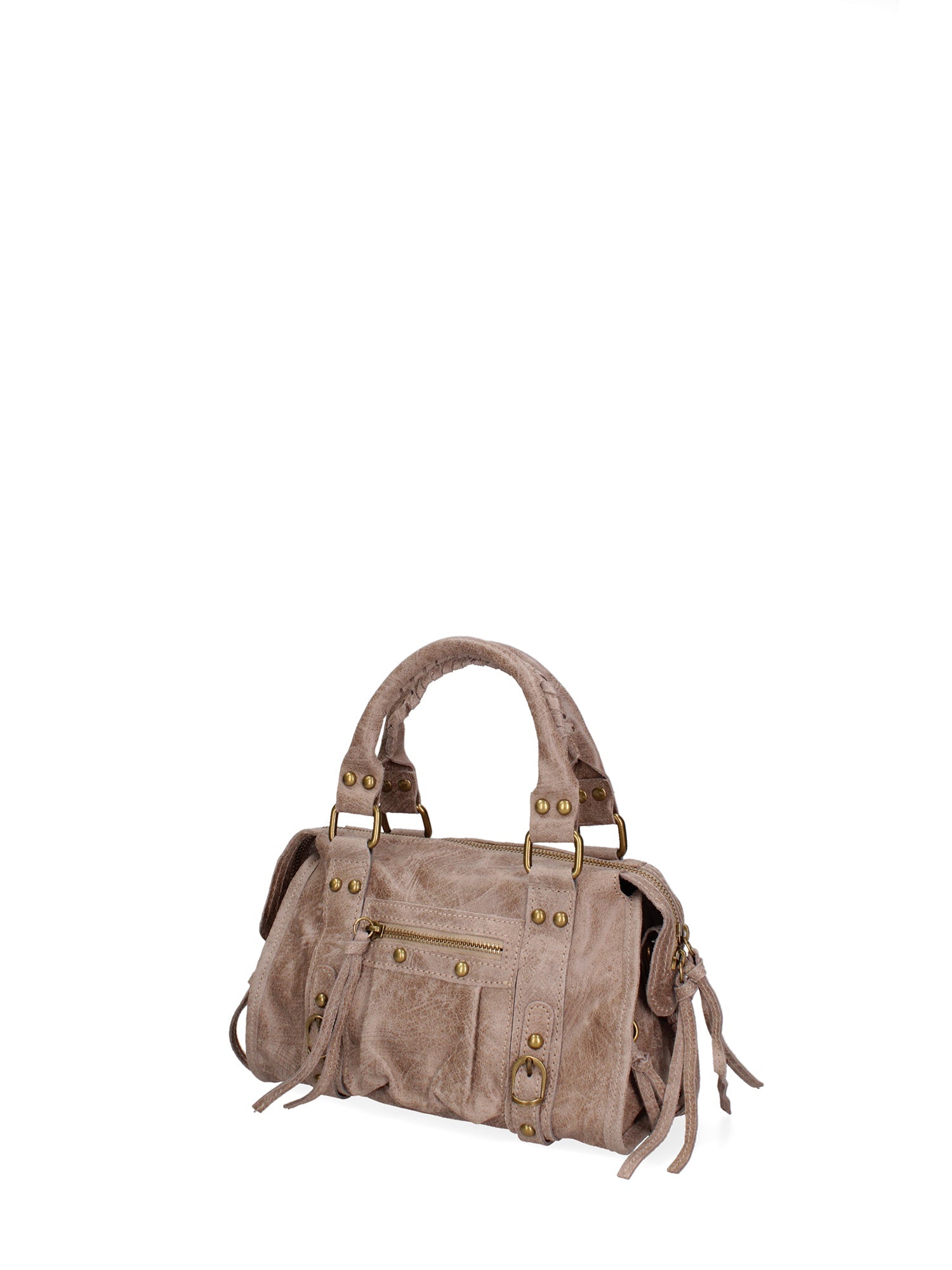 Erisia Borsa a spalla da donna Vera pelle 06091-009 TAUPE SCURO Chiara Ferretti