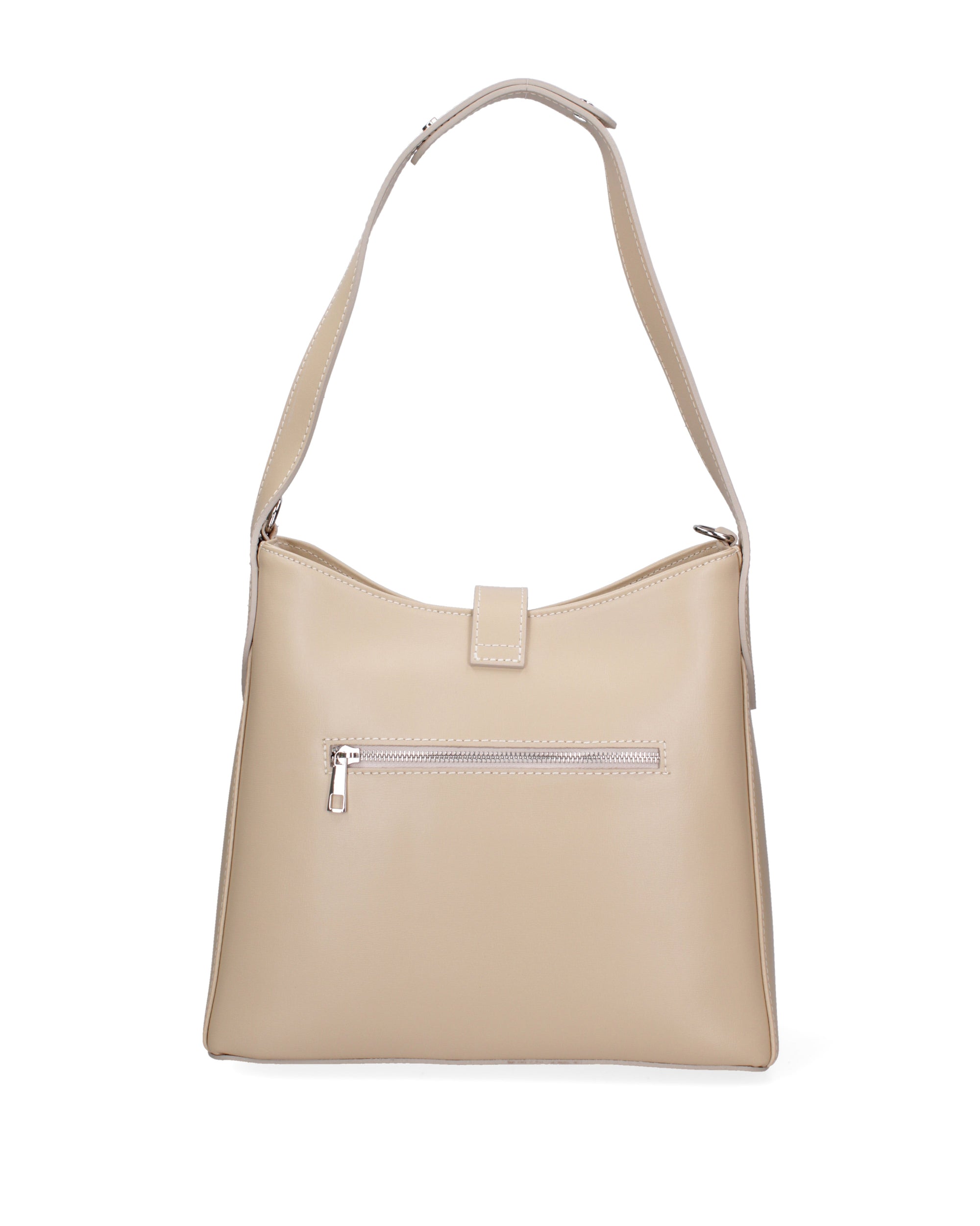 Lysane Borsa a spalla da donna Vera pelle 5917-B37 LATTE Chiara Ferretti