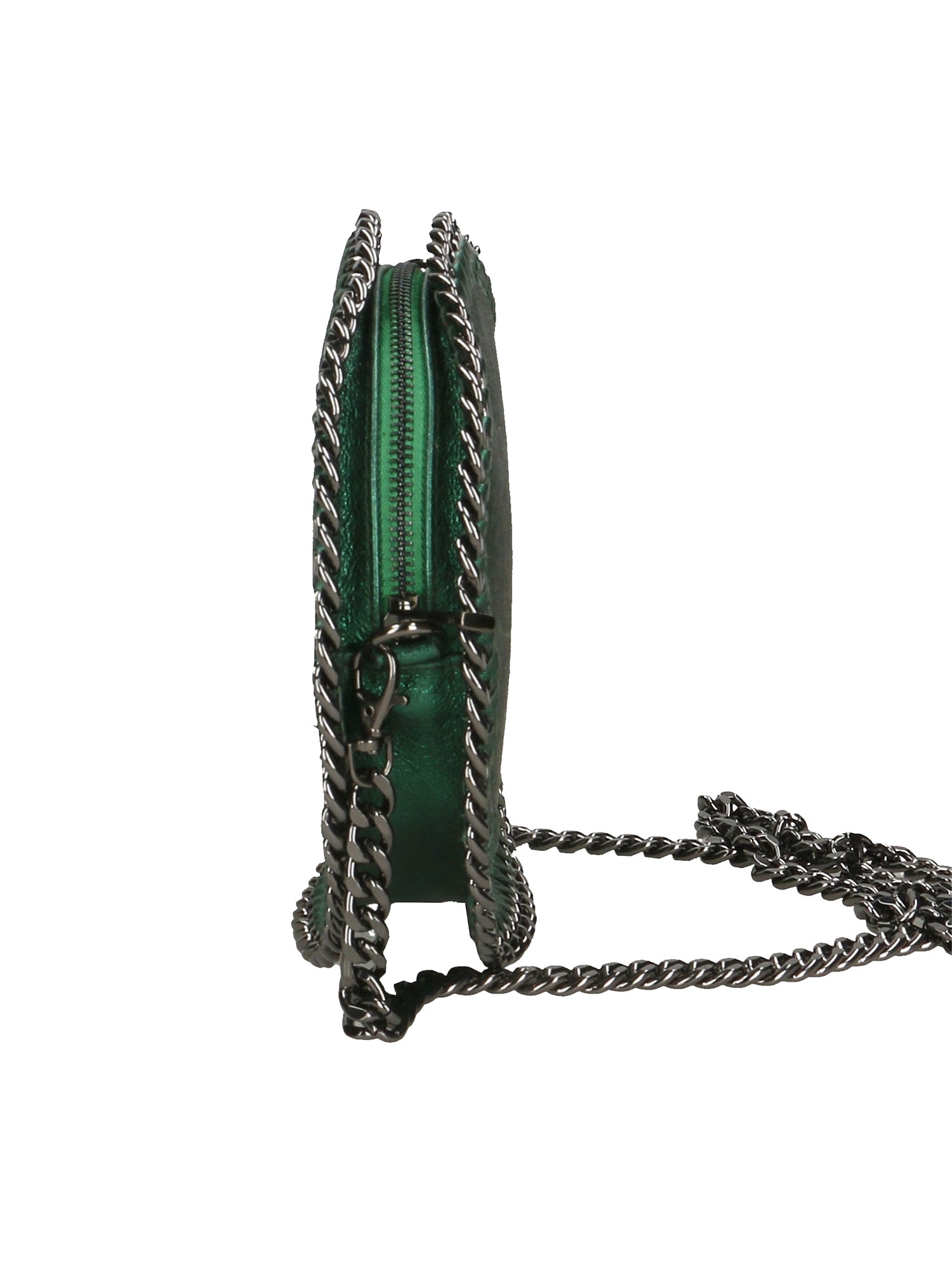 Nora Borsa a spalla da donna Vera pelle 540007-VERDE.S DARK GREEN Chiara Ferretti