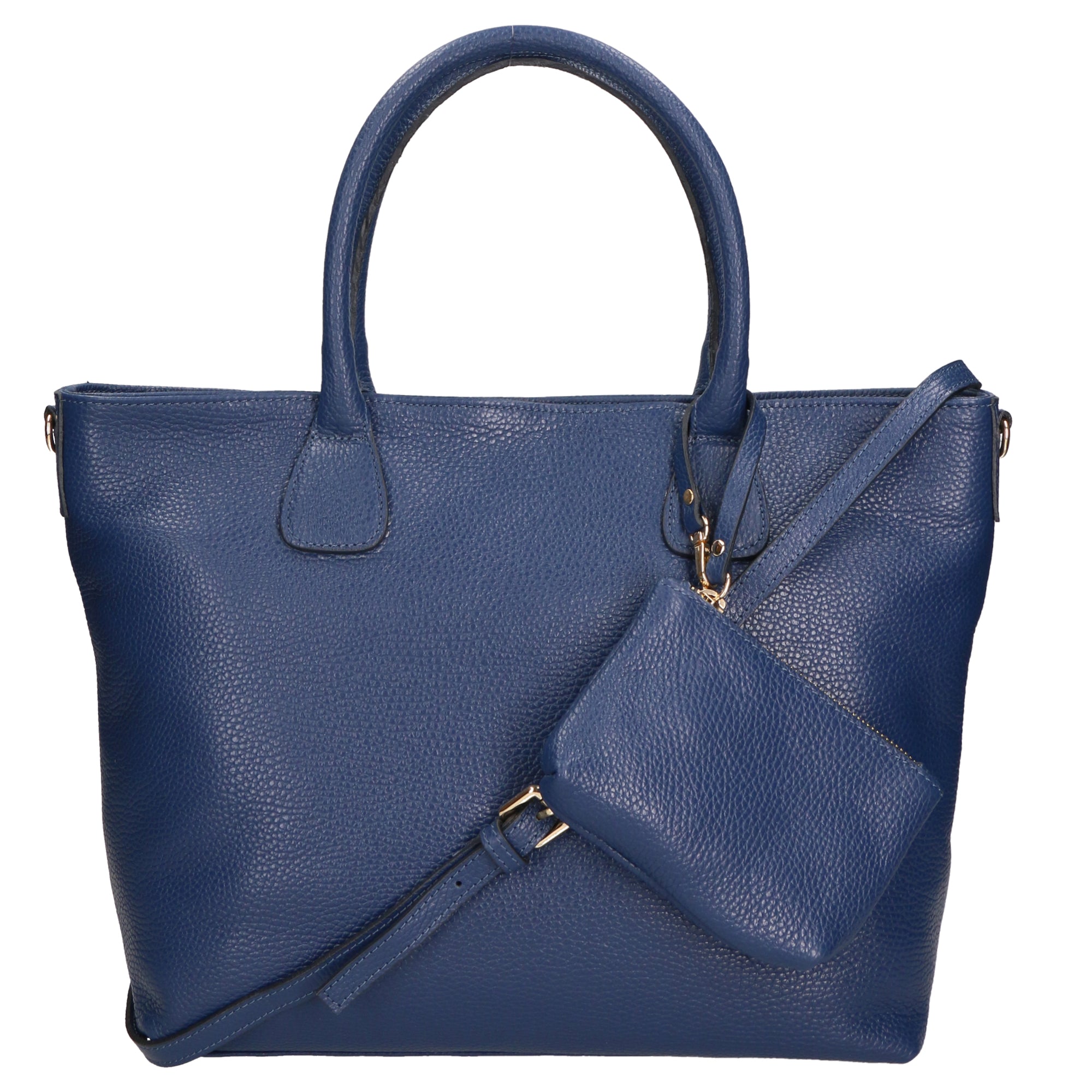Sylvie Borsa a mano da donna 100% pelle 06520-D24 BLU JEANS Chiara Ferretti
