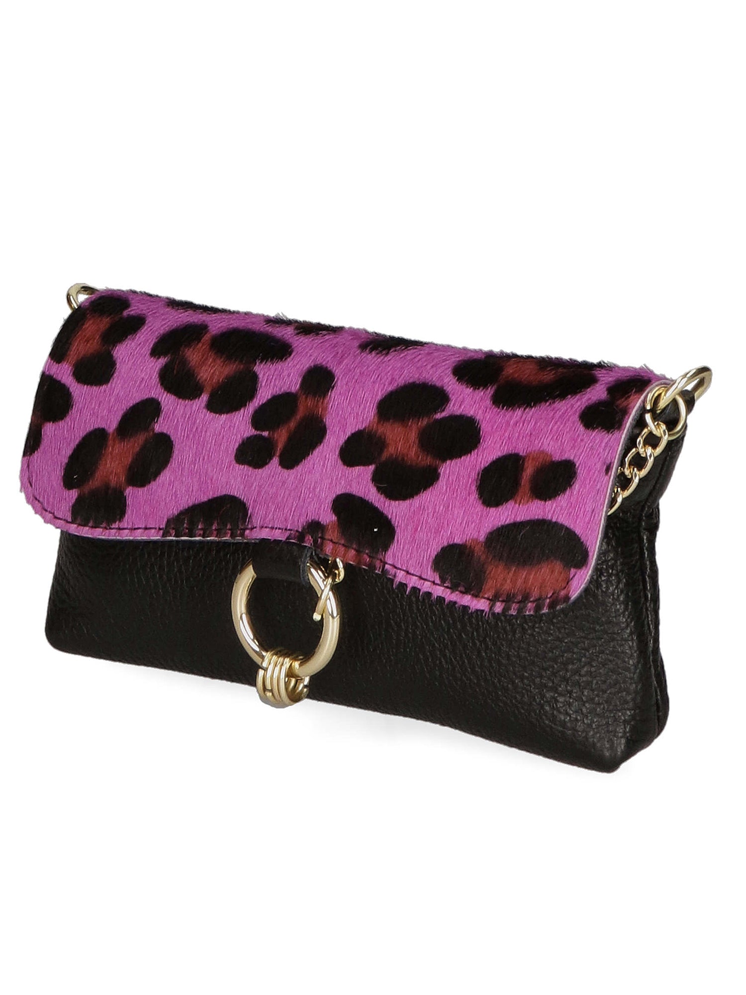 Safira Borsa a mano da donna Vera pelle 04760-LEO G FUXIA Chiara Ferretti