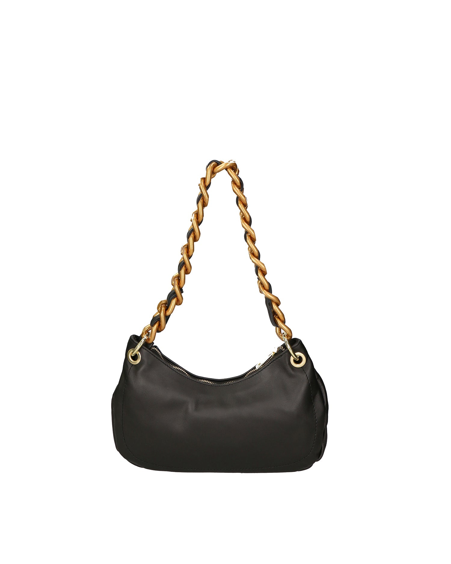 Damen-Schultertasche aus echtem Leder, hergestellt in Italien, 32 x 14 x 8 cm