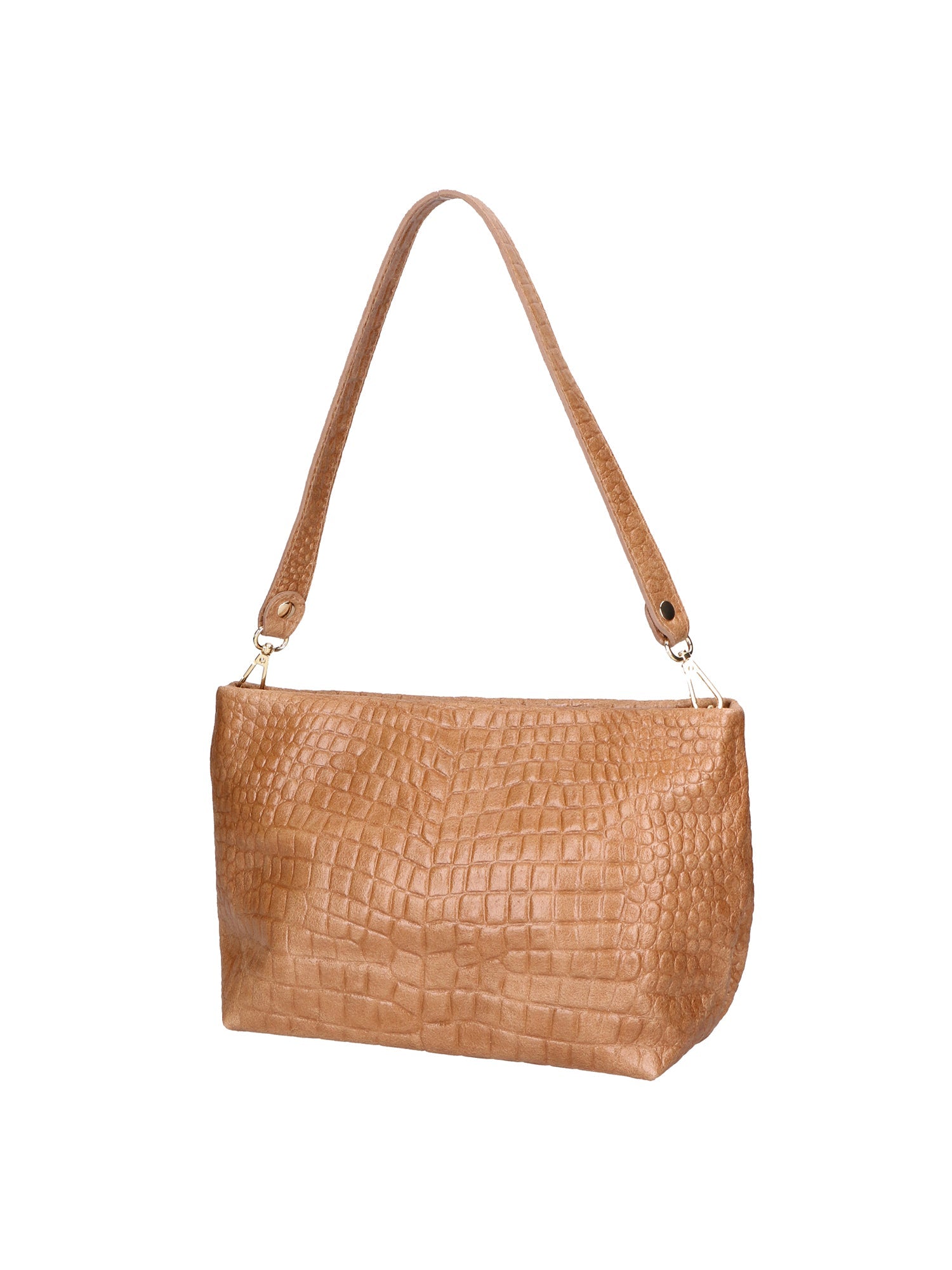 Lorelei Borsa a spalla da donna Vera pelle croco 06498-041 MARRONE Chiara Ferretti