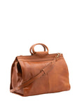 Borsa da viaggio unisex in vera pelle 100% cotone 4563-MIELE Alessia Firenze
