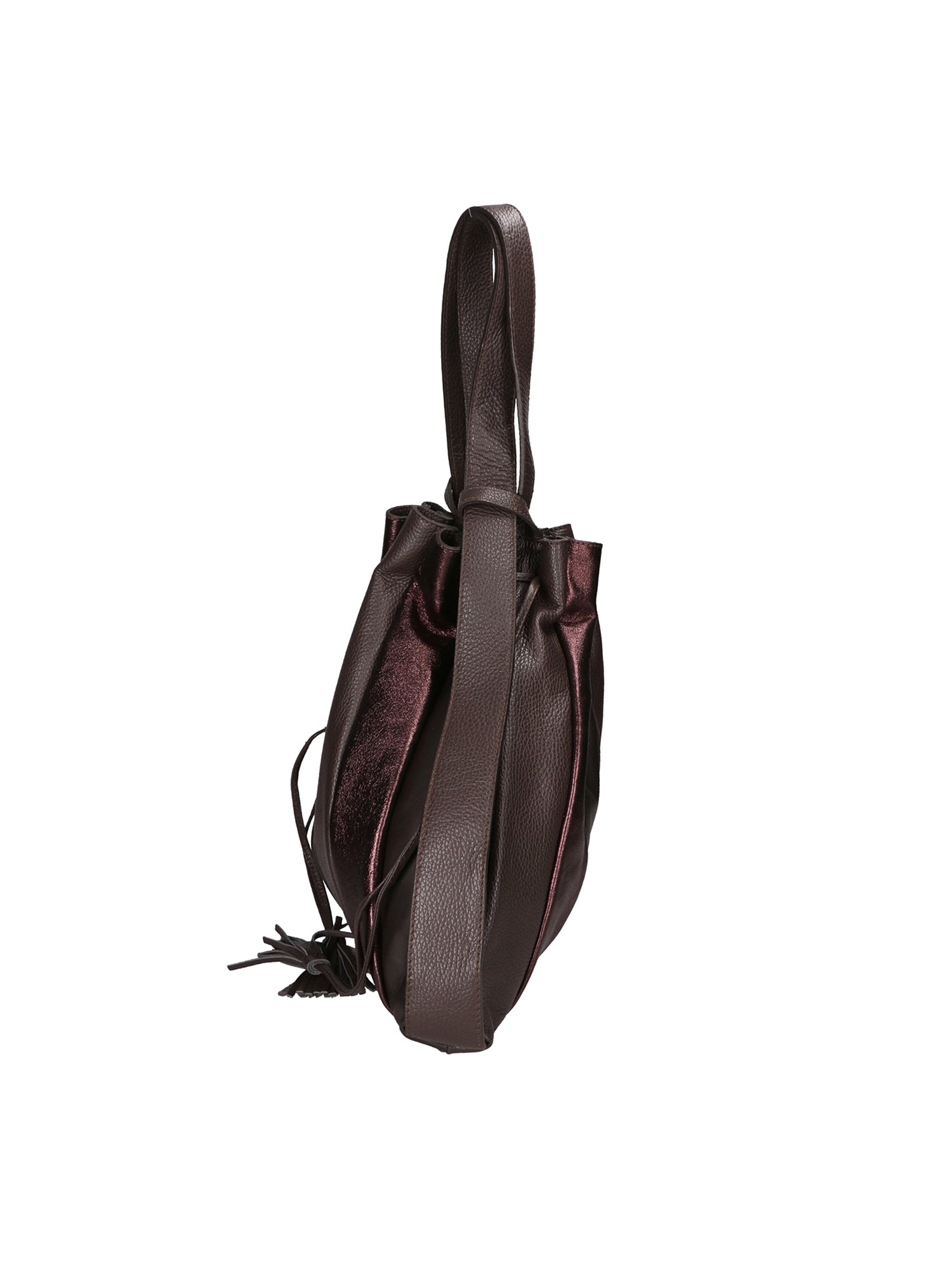 Oceania Borsa a spalla da donna Vera pelle 580041-T.MORO DARK BROWN Chiara Ferretti