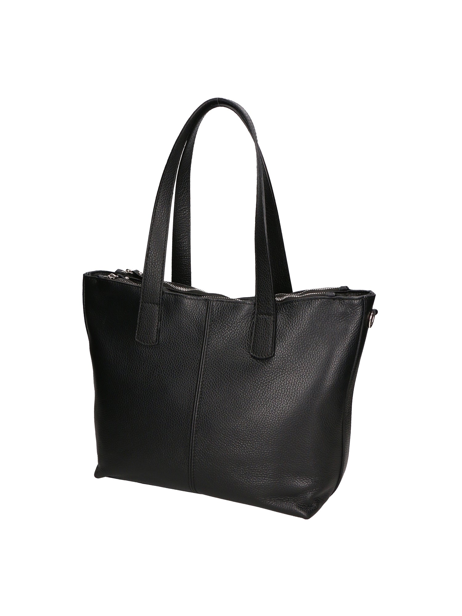 Gea Borsa a spalla da donna Vera pelle 05935-D28 NERO BLACK Chiara Ferretti
