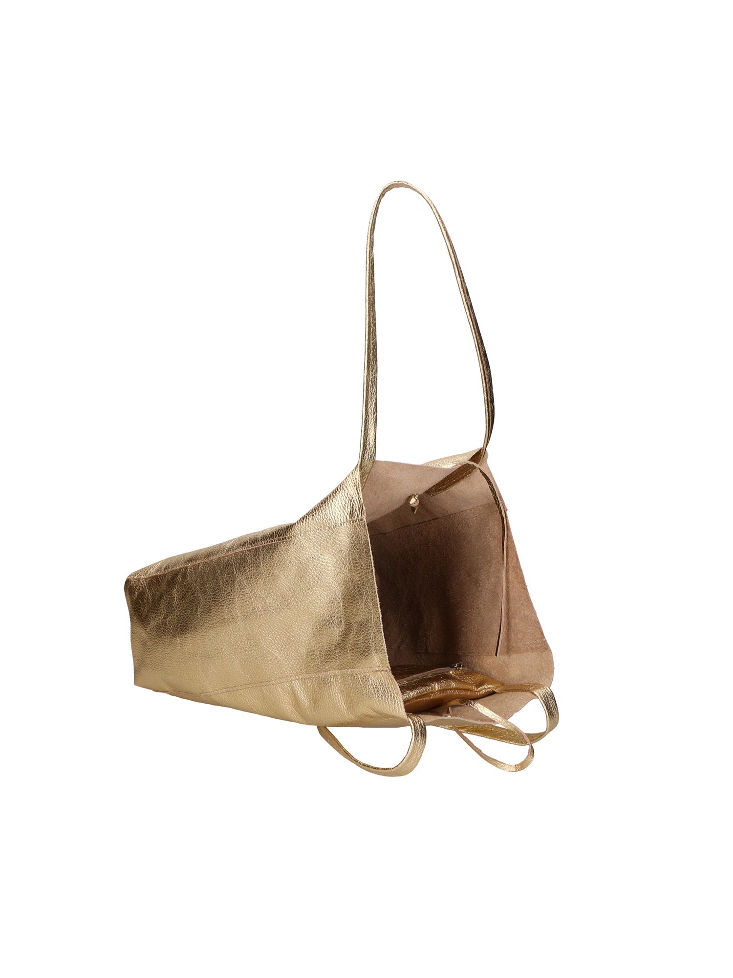 Iride Borsa a mano da donna 100% pelle 05921-DL64 ORO Chiara Ferretti