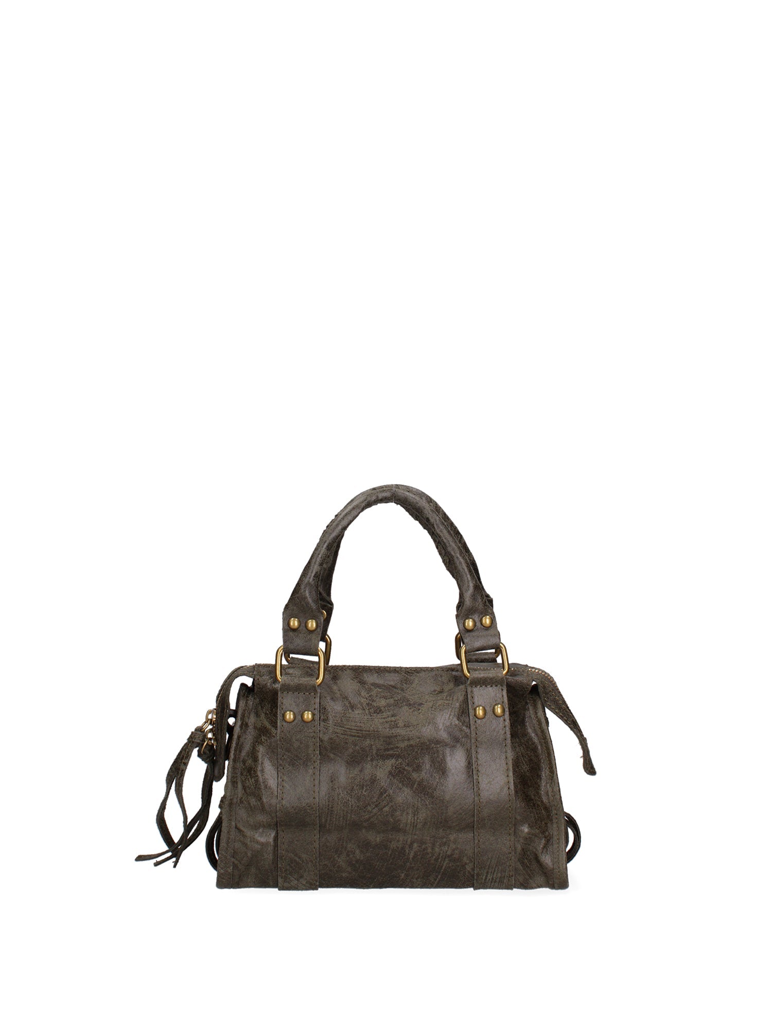 Erisia Borsa a spalla da donna Vera pelle 06091-049 VERDE MILITARE SCURO Chiara Ferretti