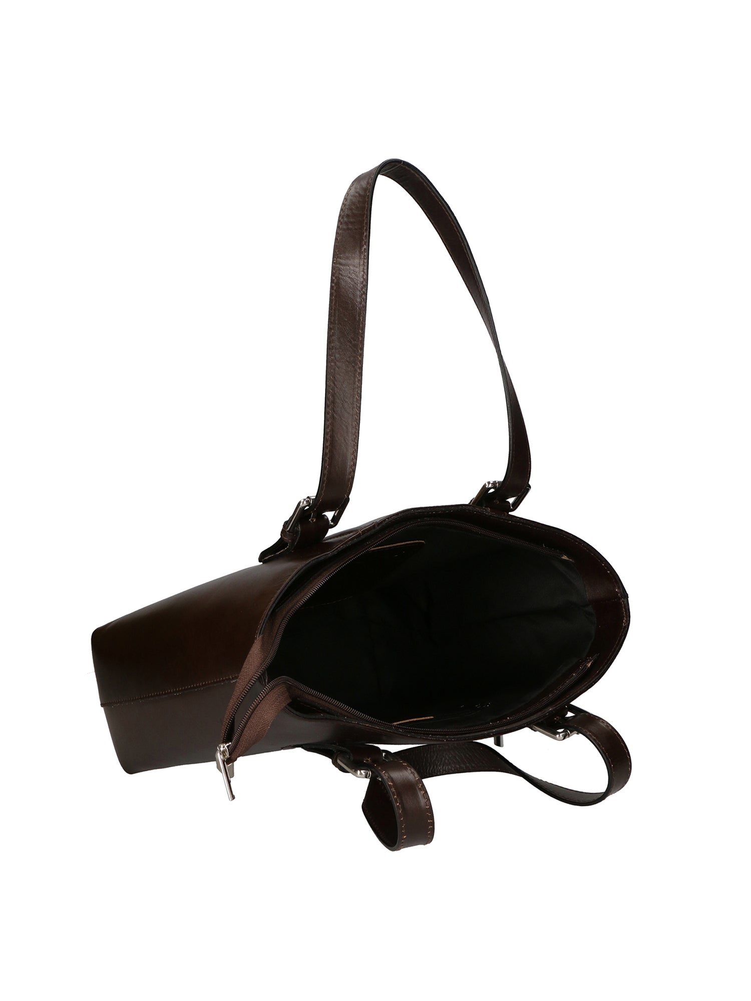 Farah Borsa a mano da donna 100% pelle 9055-T.MORO Chiara Ferretti
